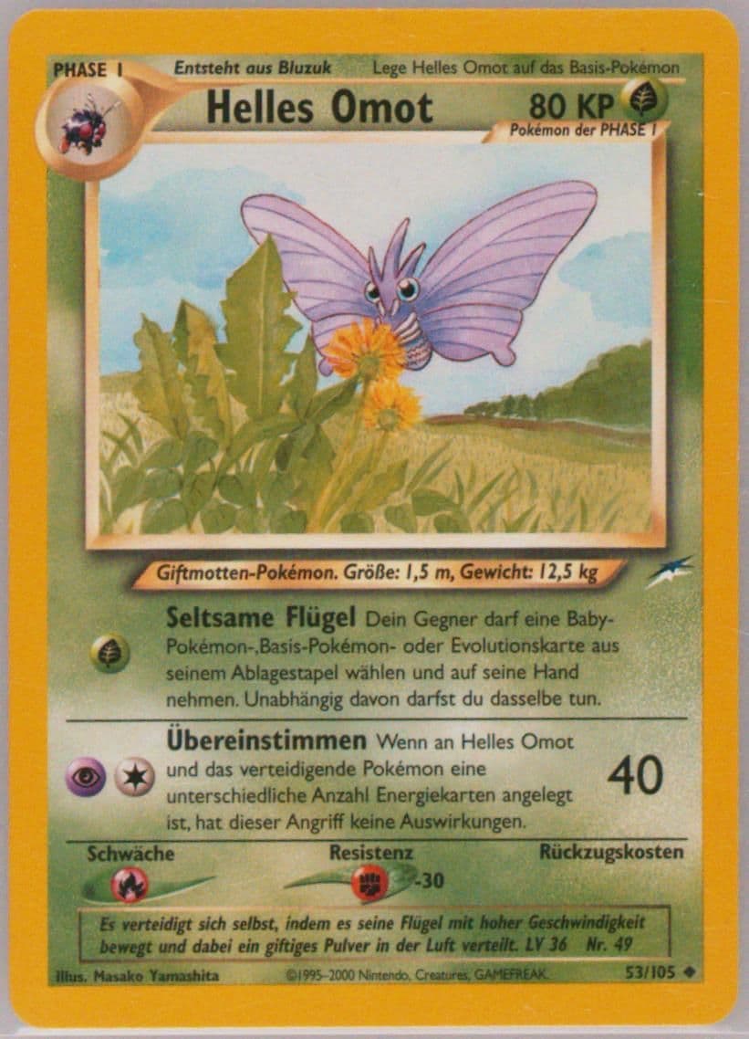 Helles Omot German (53) 2002 Pokemon Neo Destiny