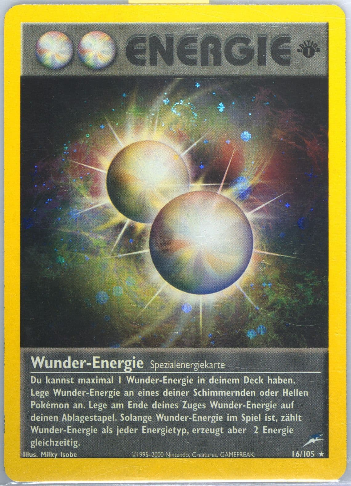 Wunder-Energie-Holo German-1st Edition (16) 2002 Pokemon Neo Destiny