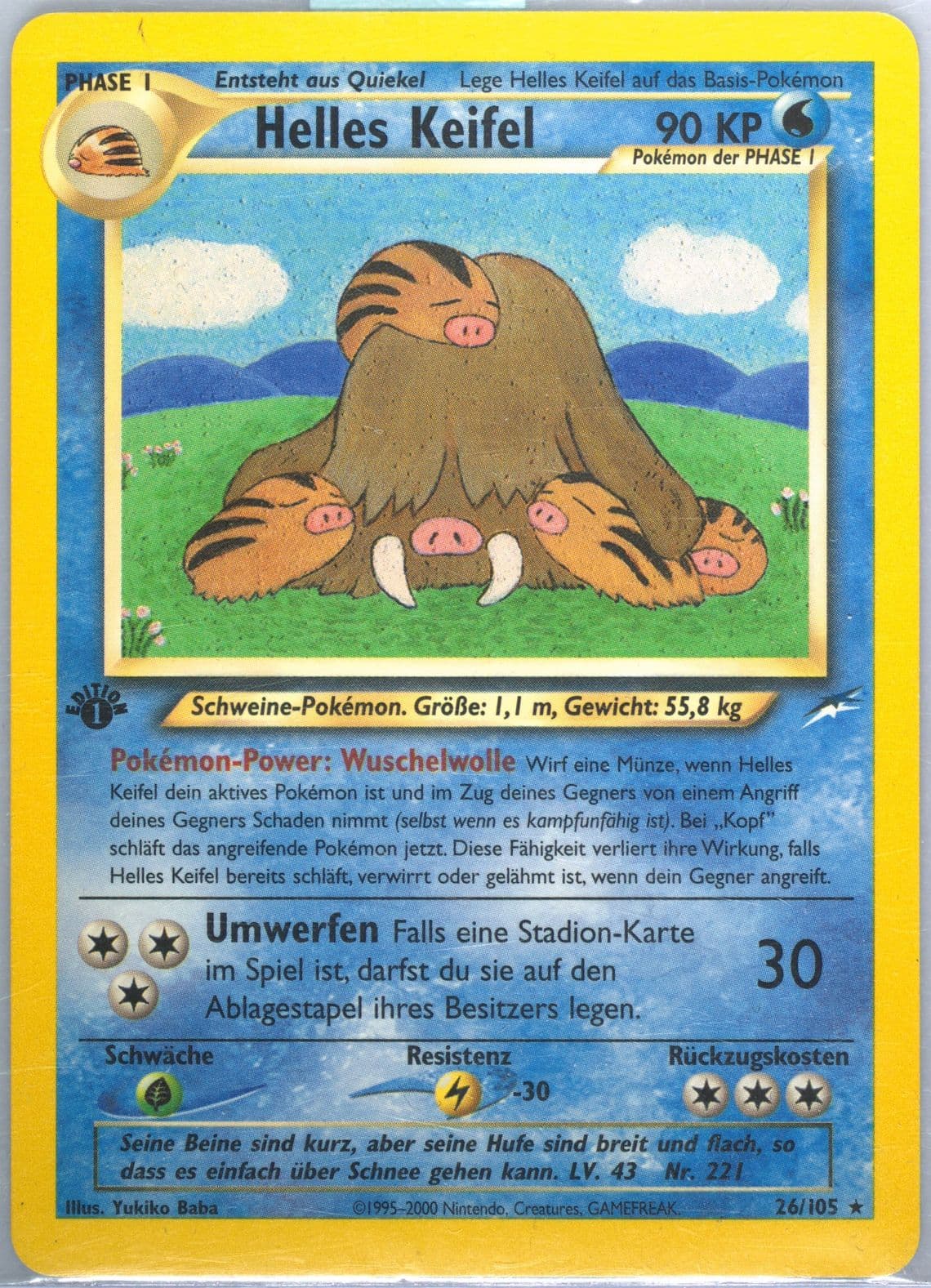 Helles Keifel German-1st Edition (26) 2002 Pokemon Neo Destiny