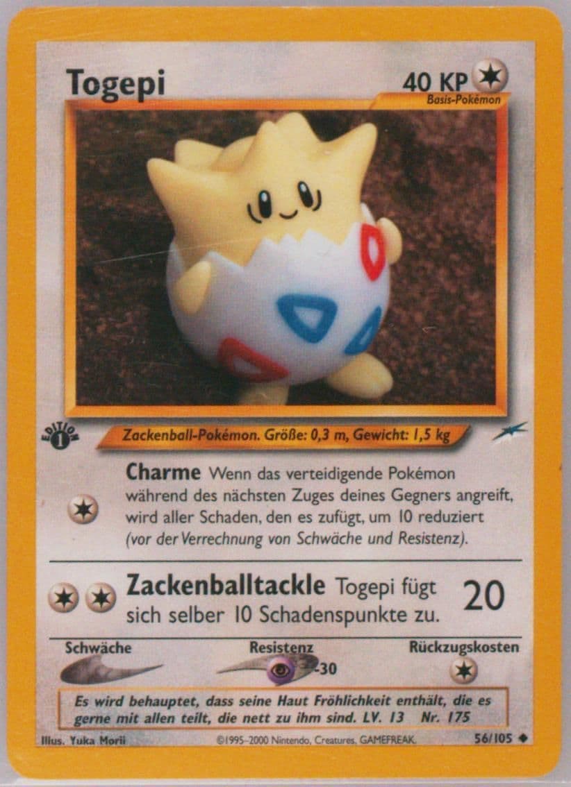 Togepi German-1st Edition (56) 2002 Pokemon Neo Destiny