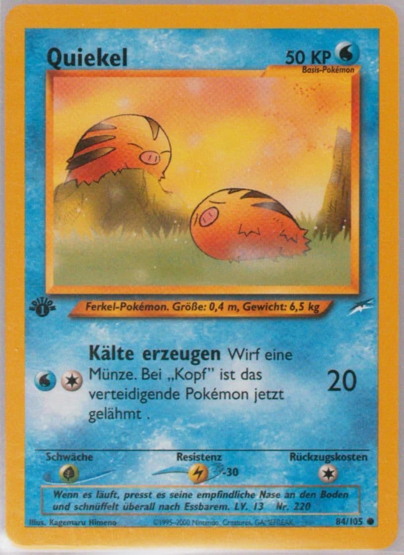 Quiekel German-1st Edition (84) 2002 Pokemon Neo Destiny