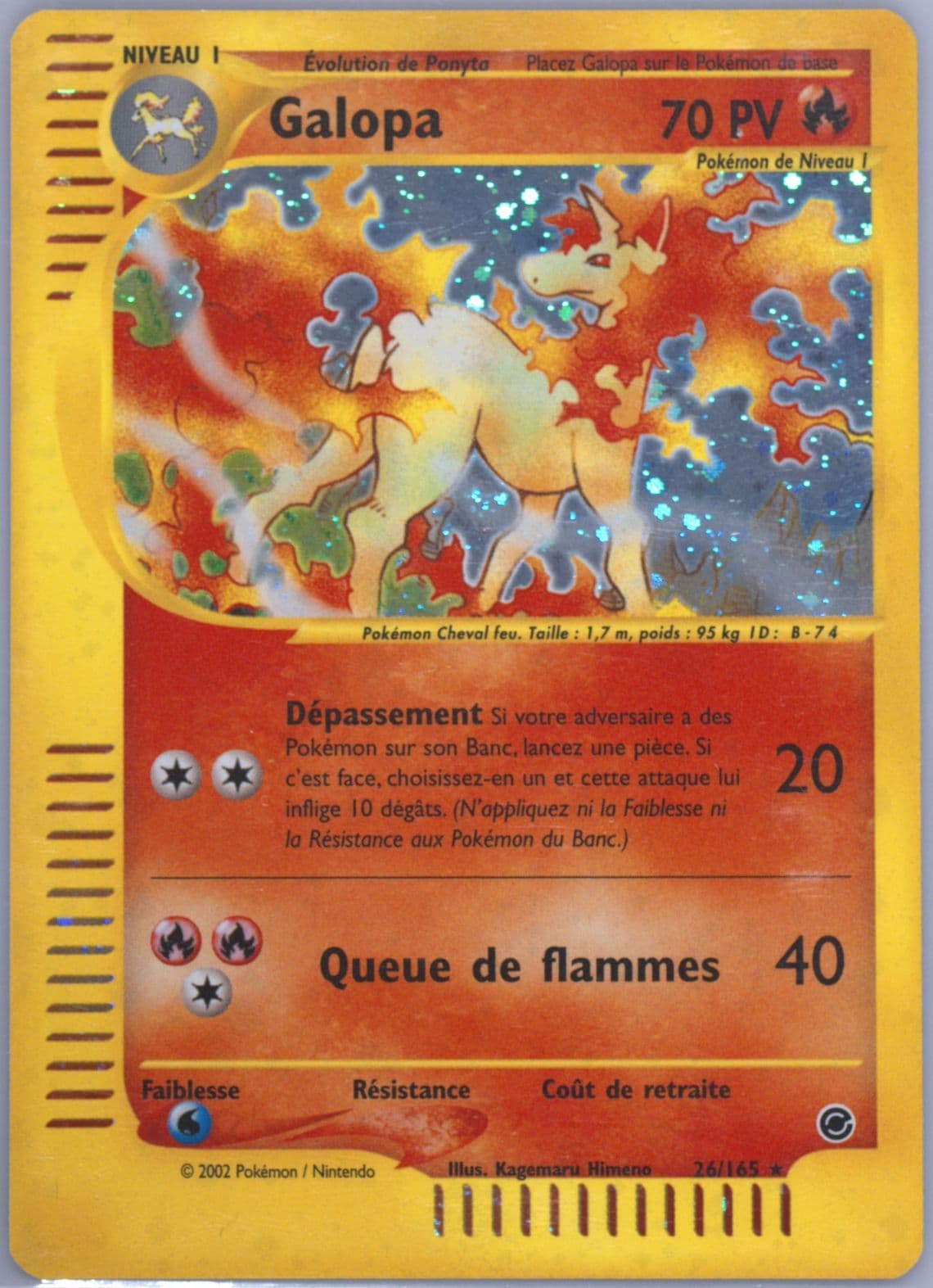 Galopa-Holo (26) 2003 Pokemon French Expedition