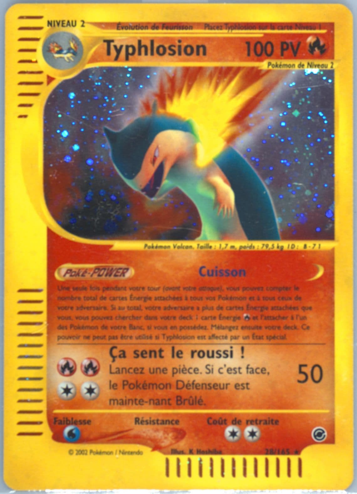Typhlosion-Holo (28) 2003 Pokemon French Expedition