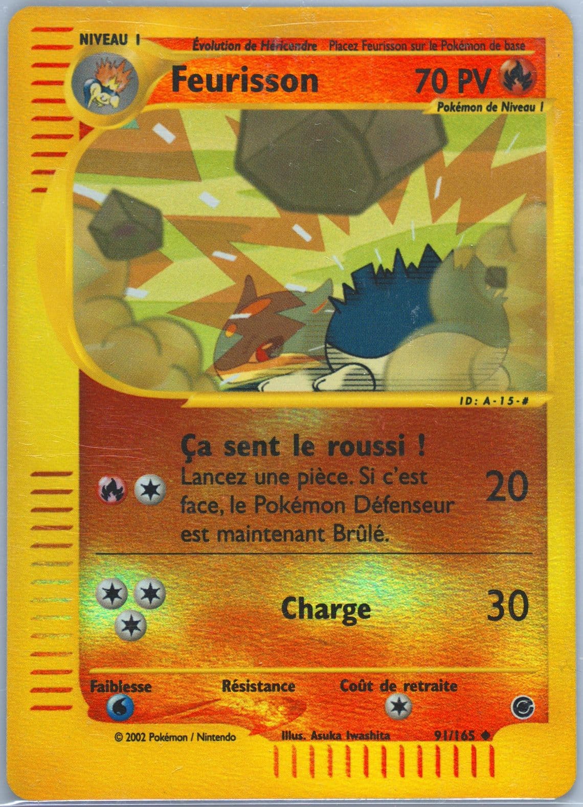 Feurisson (91) 2003 Pokemon French Expedition