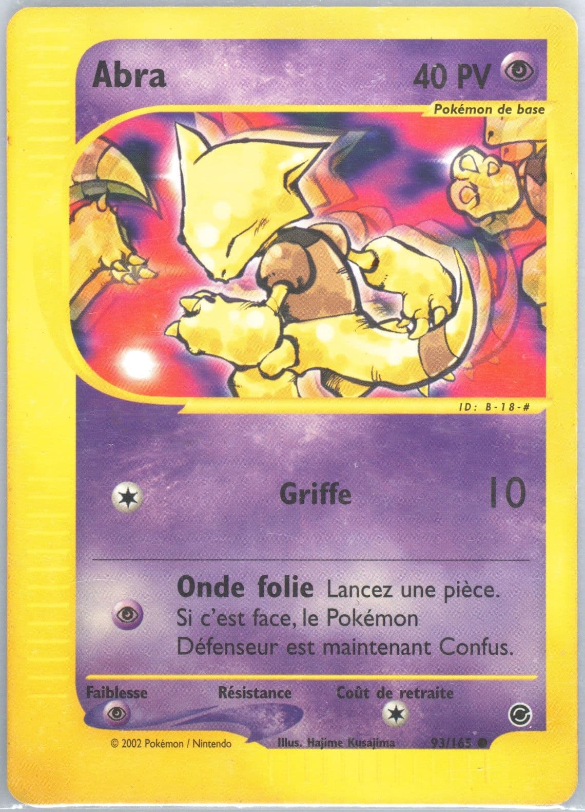 Abra (93) 2003 Pokemon French Expedition