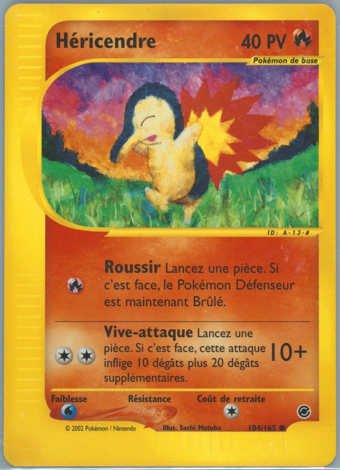 Hericendre (104) 2003 Pokemon French Expedition