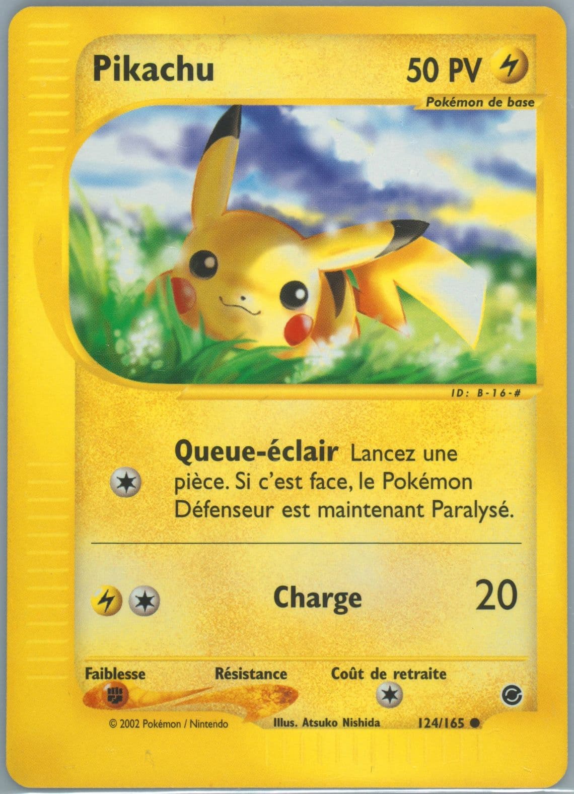 Pikachu (124) 2003 Pokemon French Expedition
