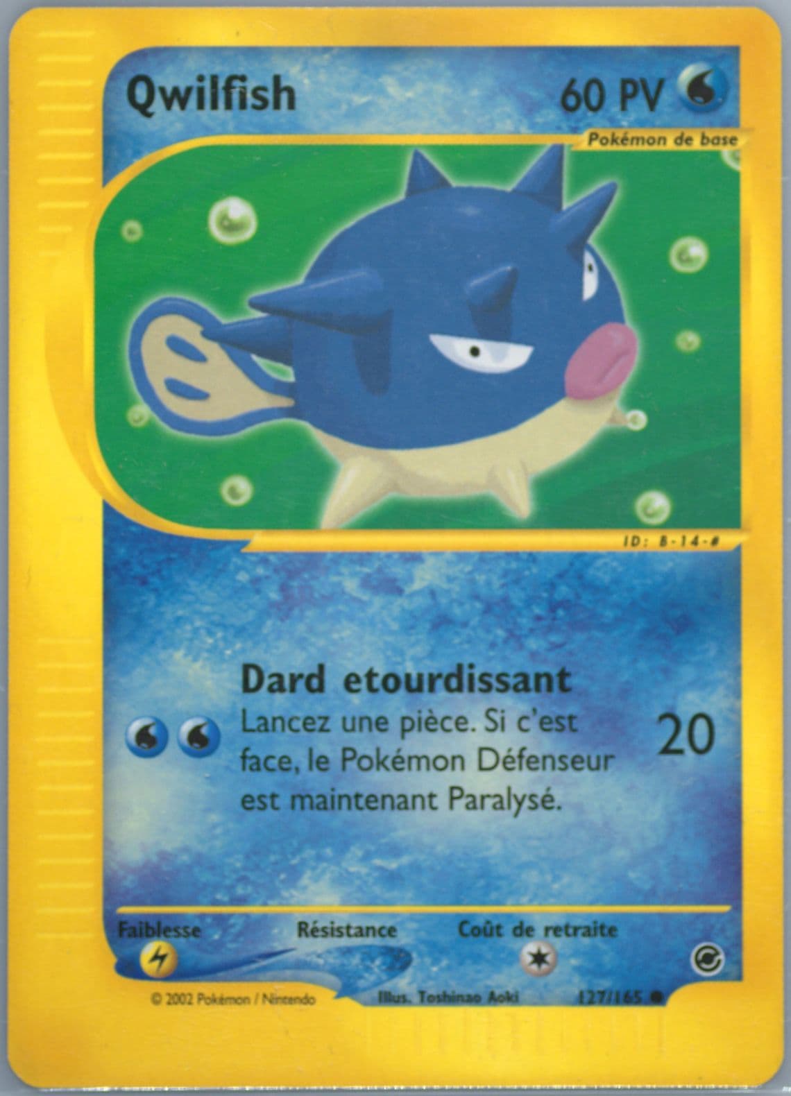 Qwilfish (127) 2003 Pokemon French Expedition