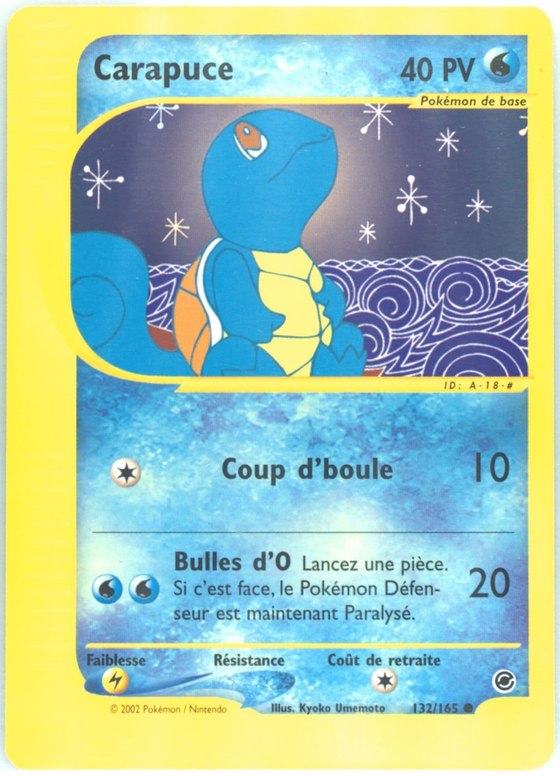 Carapuce (132) 2003 Pokemon French Expedition