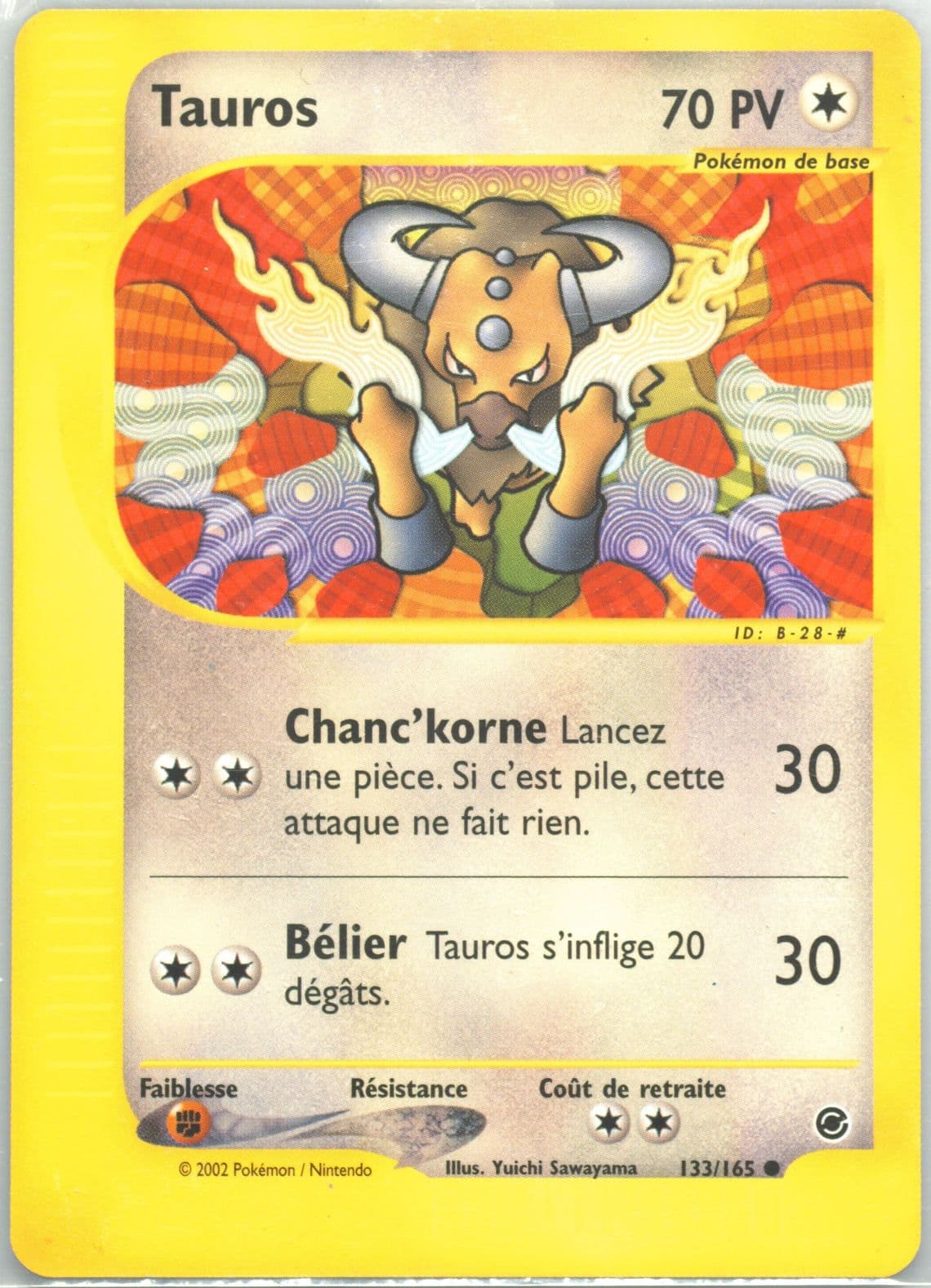 Tauros (133) 2003 Pokemon French Expedition