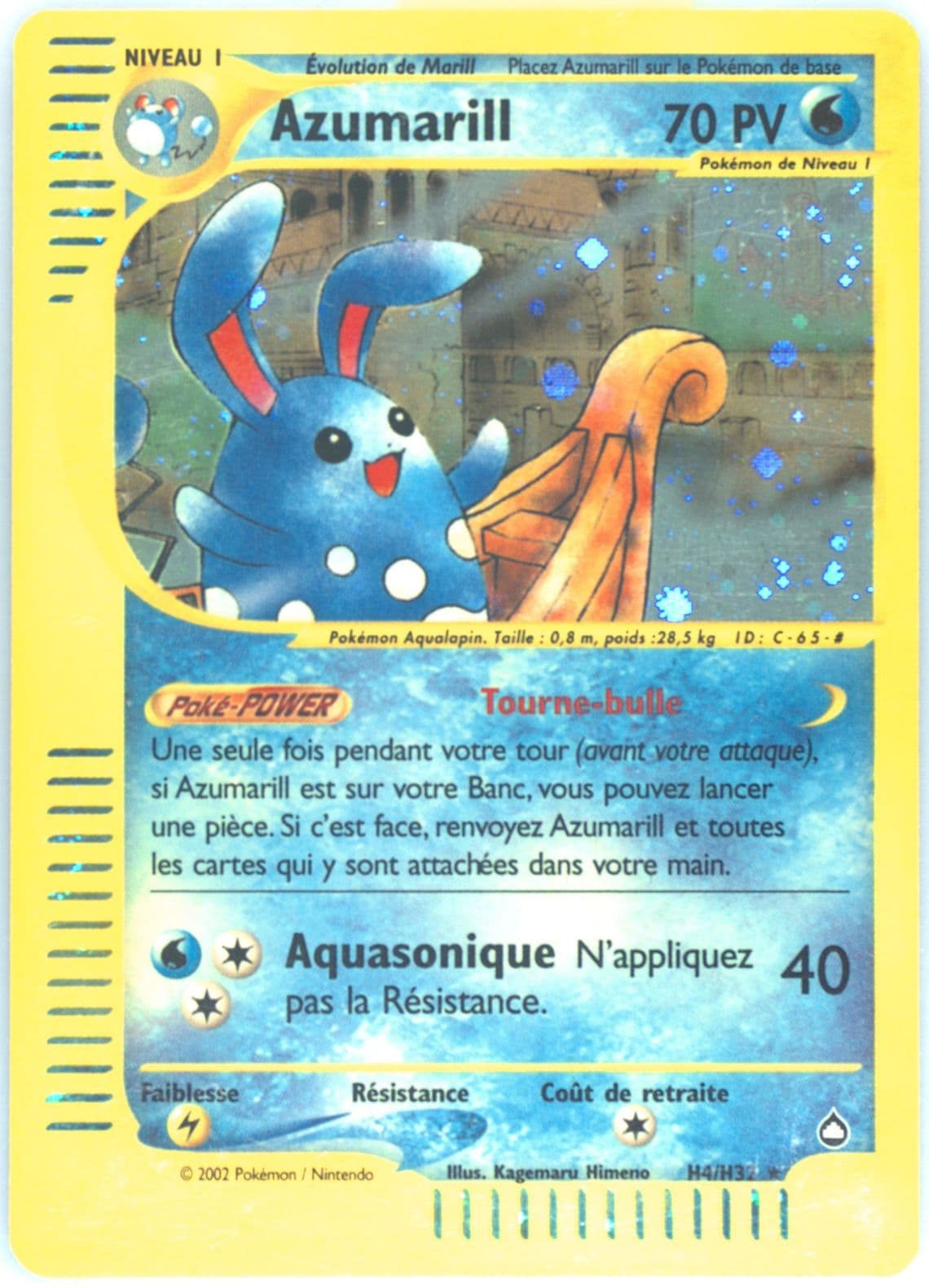 Azumarill-Holo French (H4) 2003 Pokemon Aquapolis