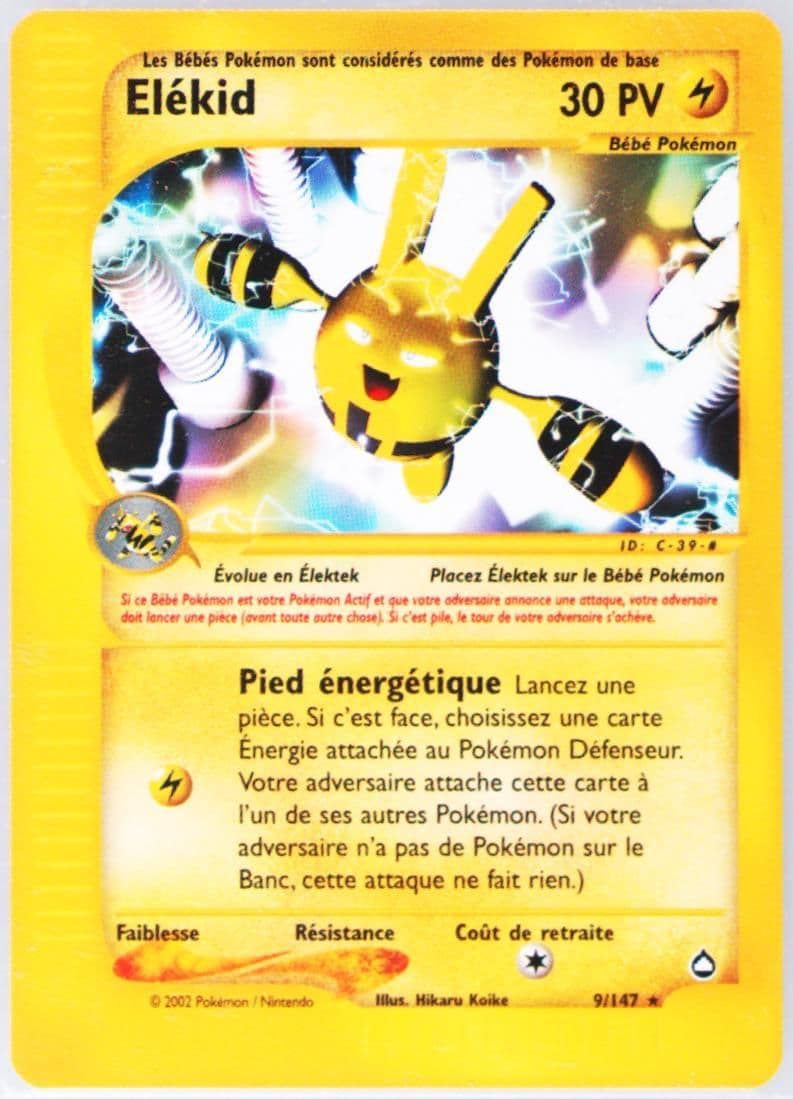 Elekid French (9) 2003 Pokemon Aquapolis