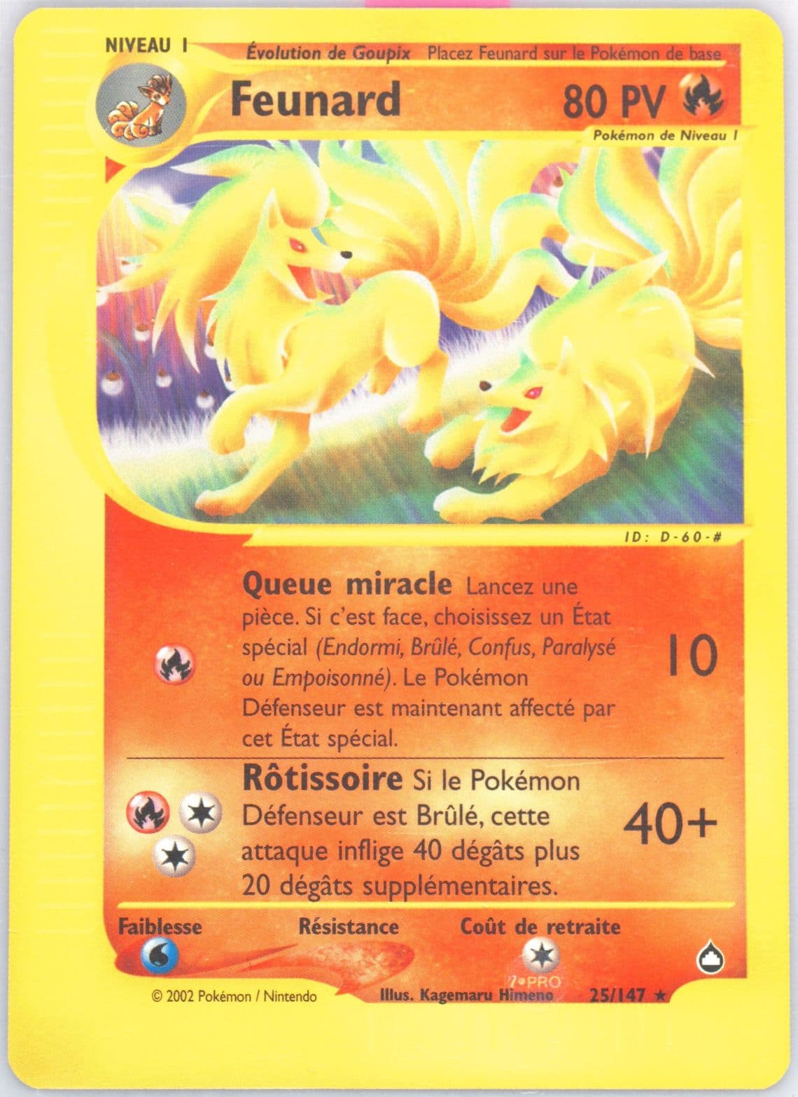 Feunard French (25) 2003 Pokemon Aquapolis