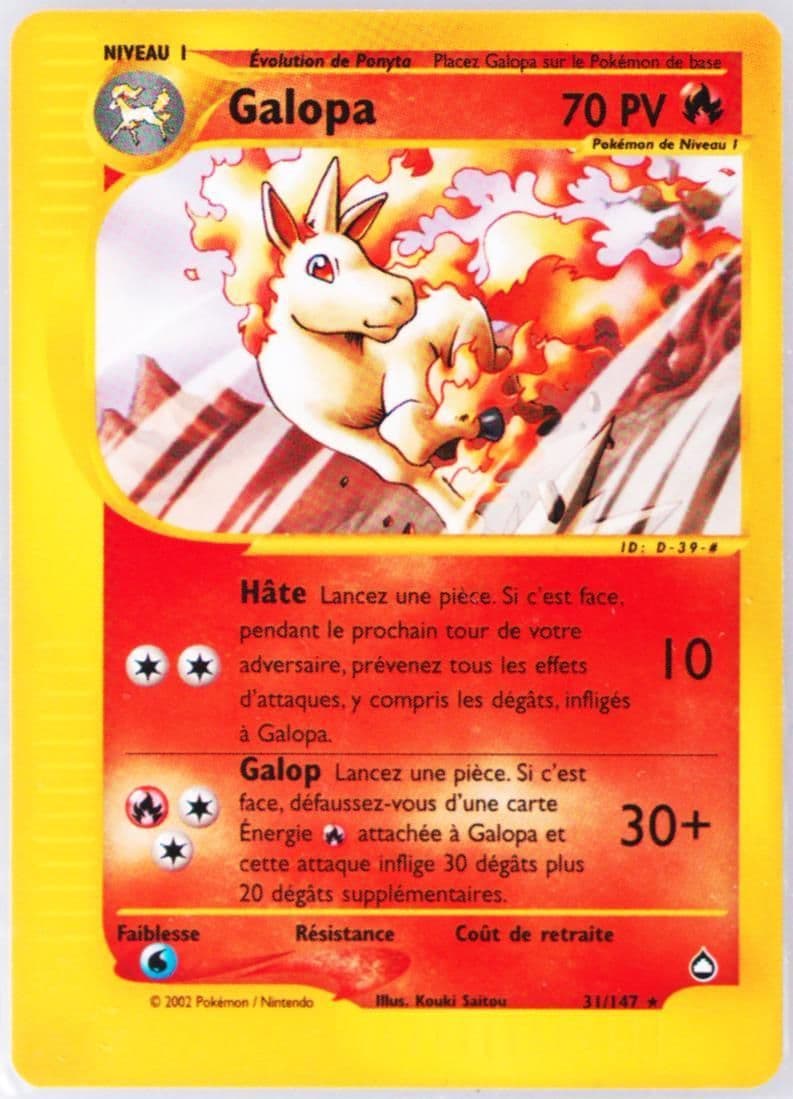 Galopa French (31) 2003 Pokemon Aquapolis