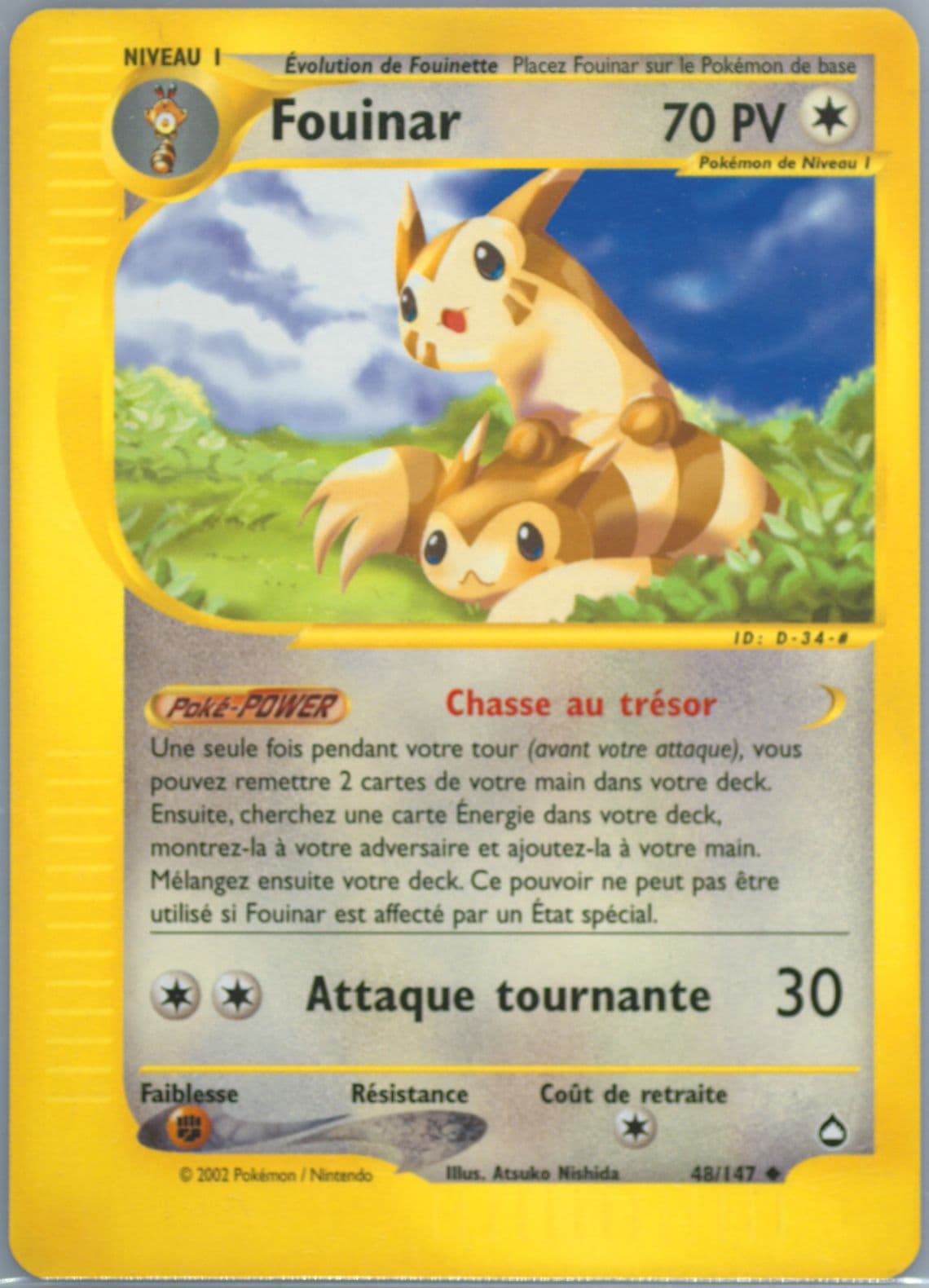 Fouinar French (48) 2003 Pokemon Aquapolis