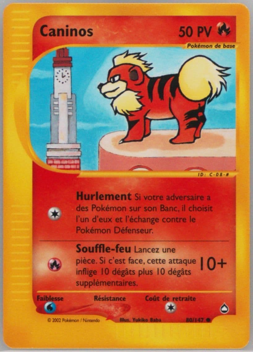 Caninos French (80) 2003 Pokemon Aquapolis