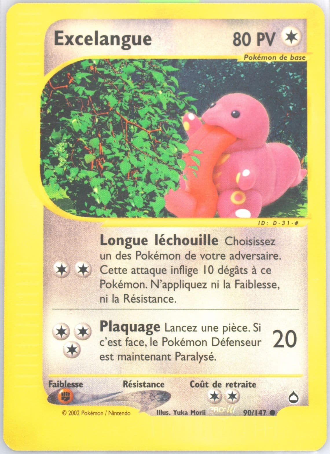 Excelangue French (90) 2003 Pokemon Aquapolis