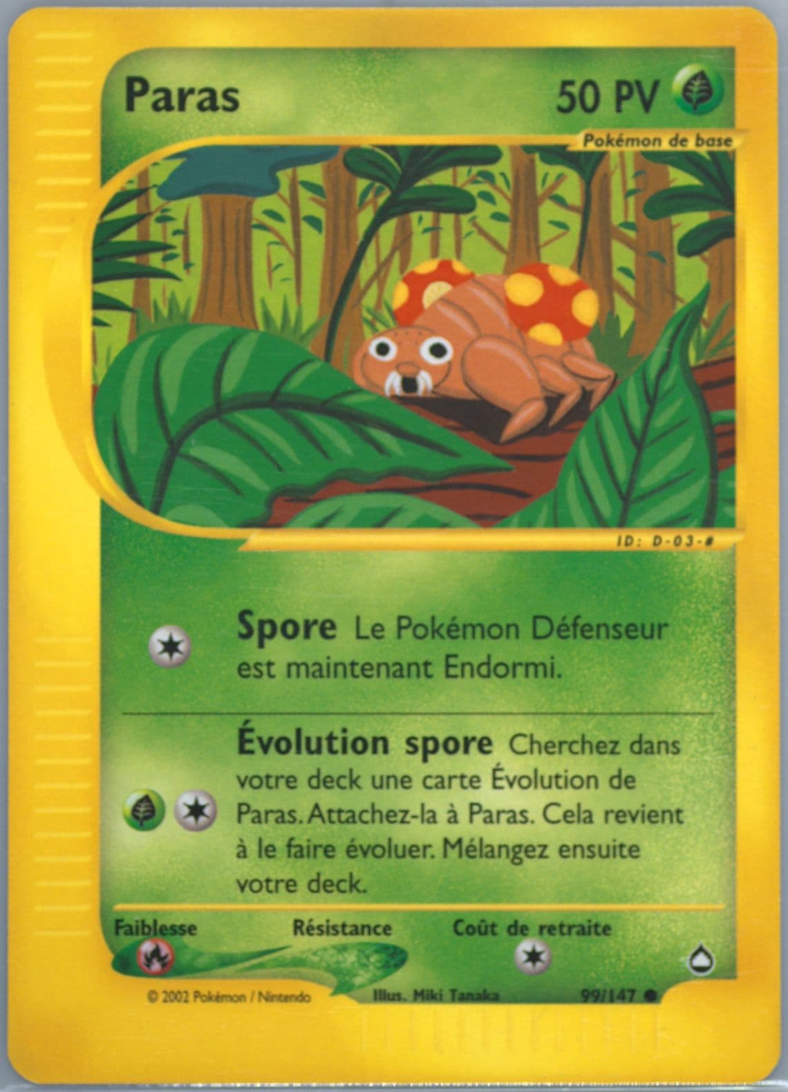 Paras French (99) 2003 Pokemon Aquapolis