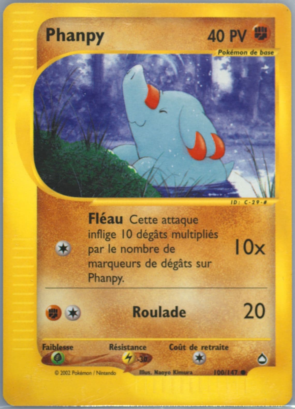 Phanpy French (100) 2003 Pokemon Aquapolis