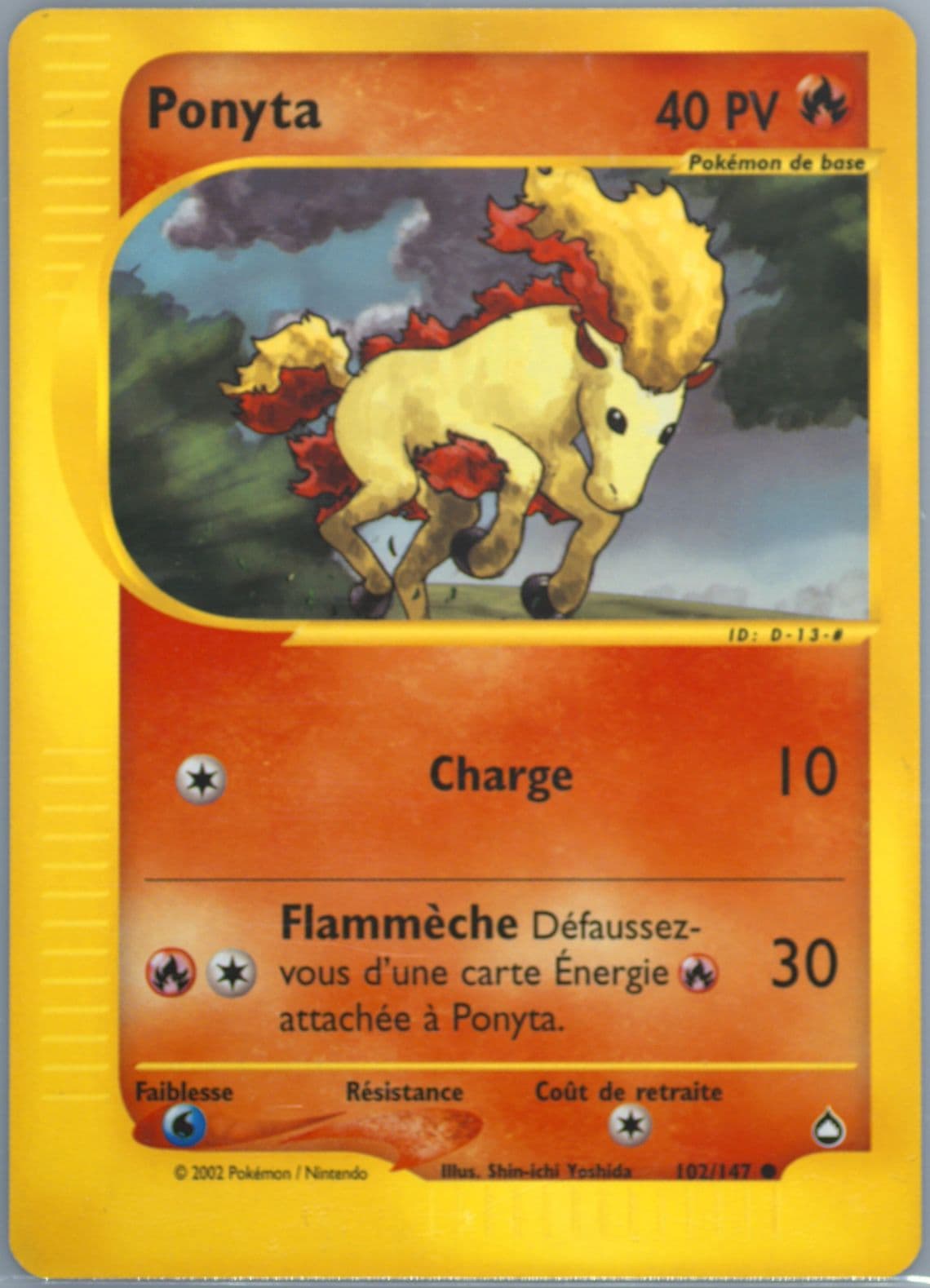 Ponyta French (102) 2003 Pokemon Aquapolis
