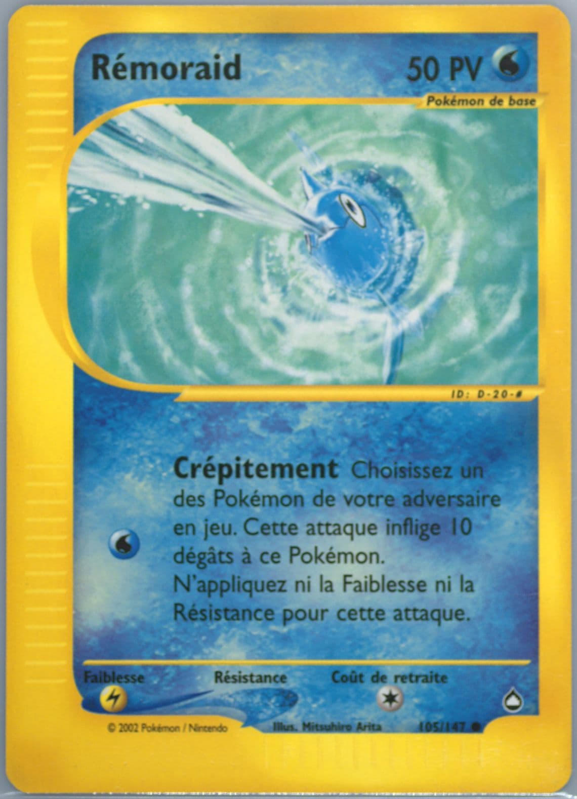 Remoraid French (105) 2003 Pokemon Aquapolis