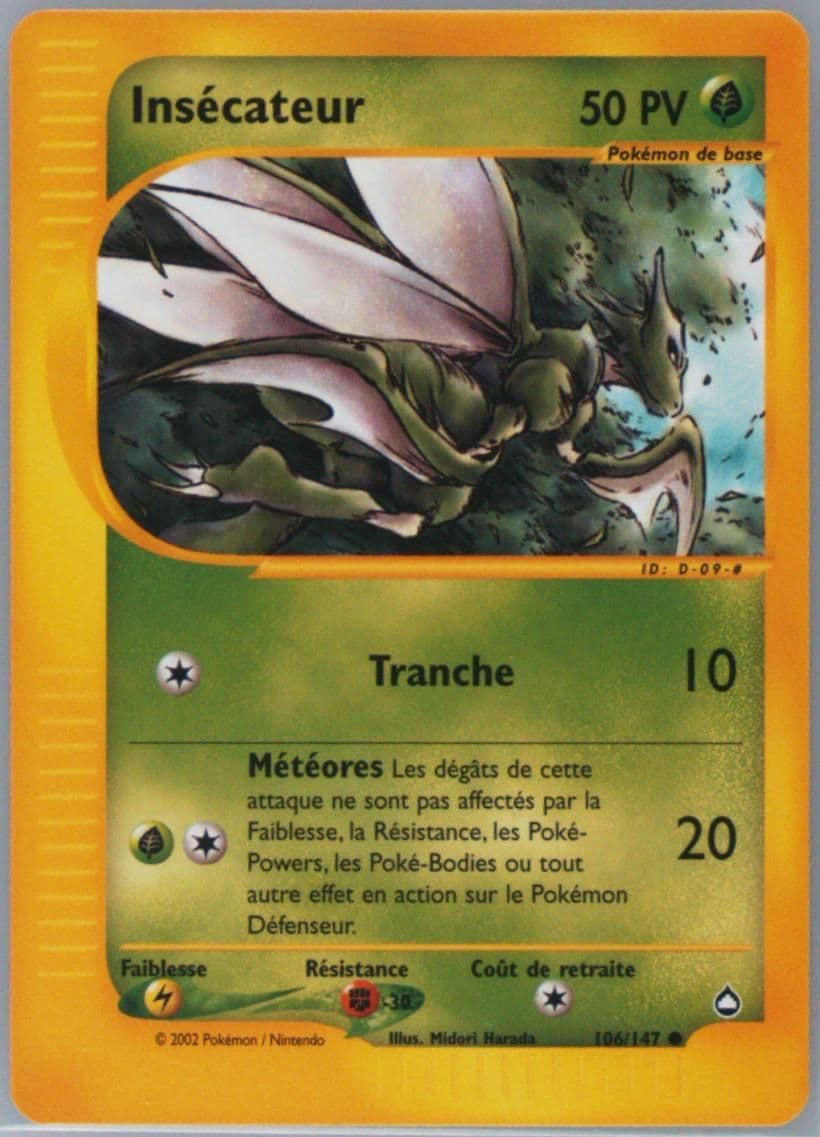 Insecateur French (106) 2003 Pokemon Aquapolis
