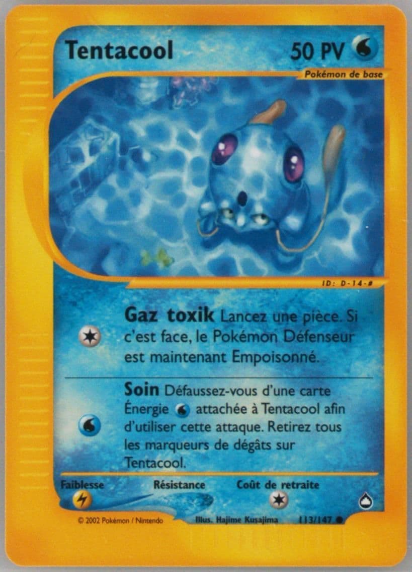 Tentacool French (113) 2003 Pokemon Aquapolis