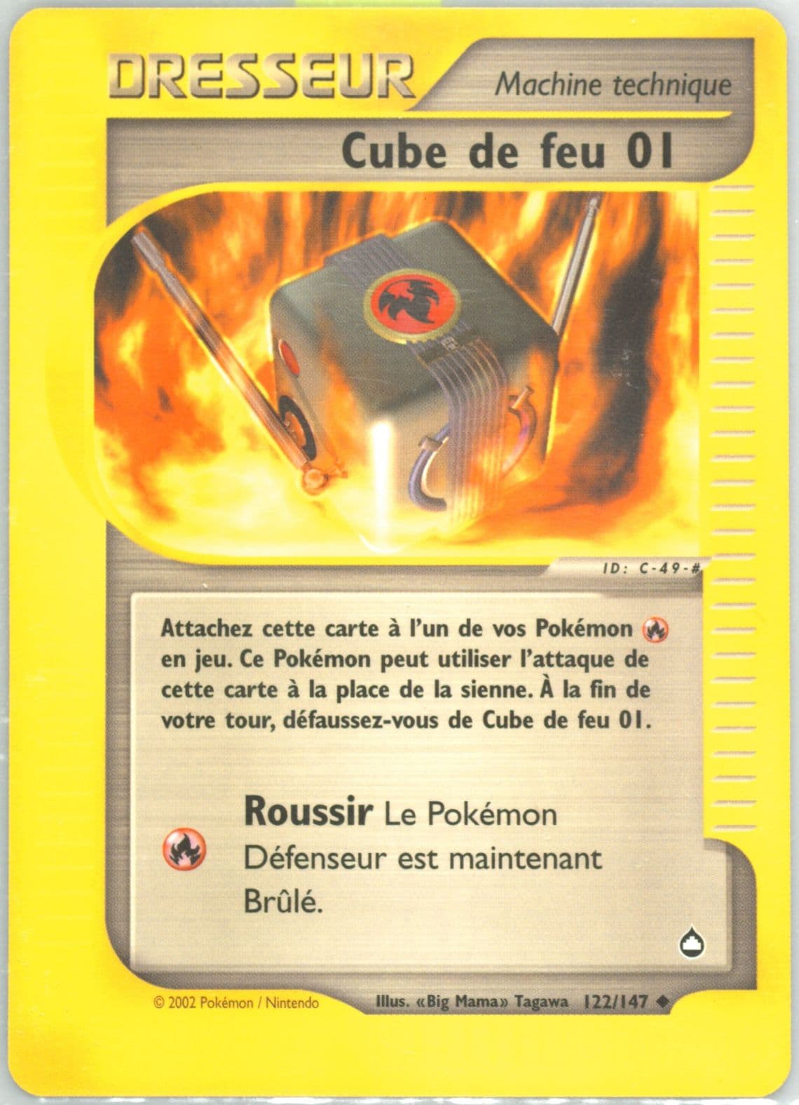Cube de Feu 01 French (122) 2003 Pokemon Aquapolis