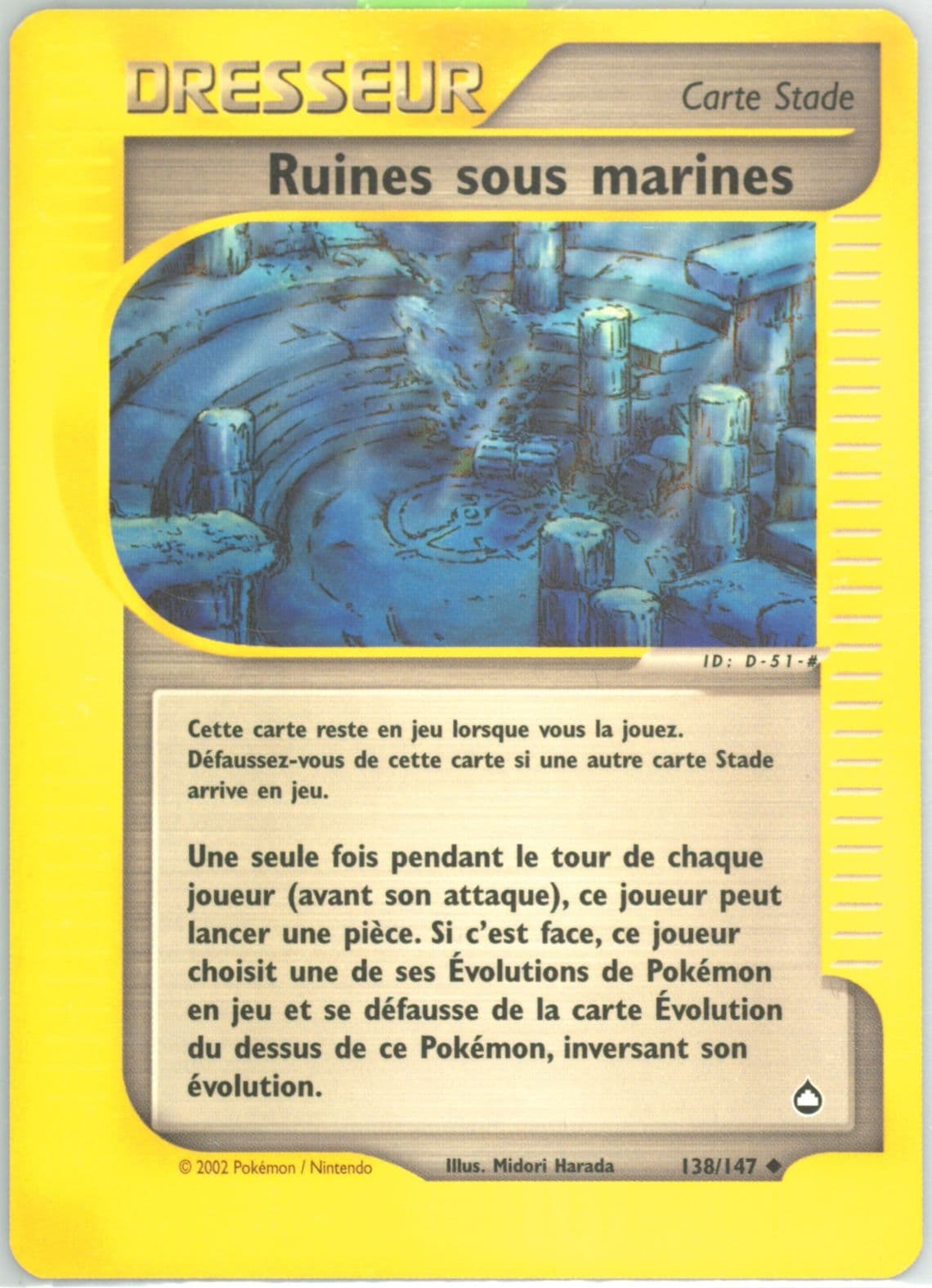 Ruines Sous Marines French (138) 2003 Pokemon Aquapolis
