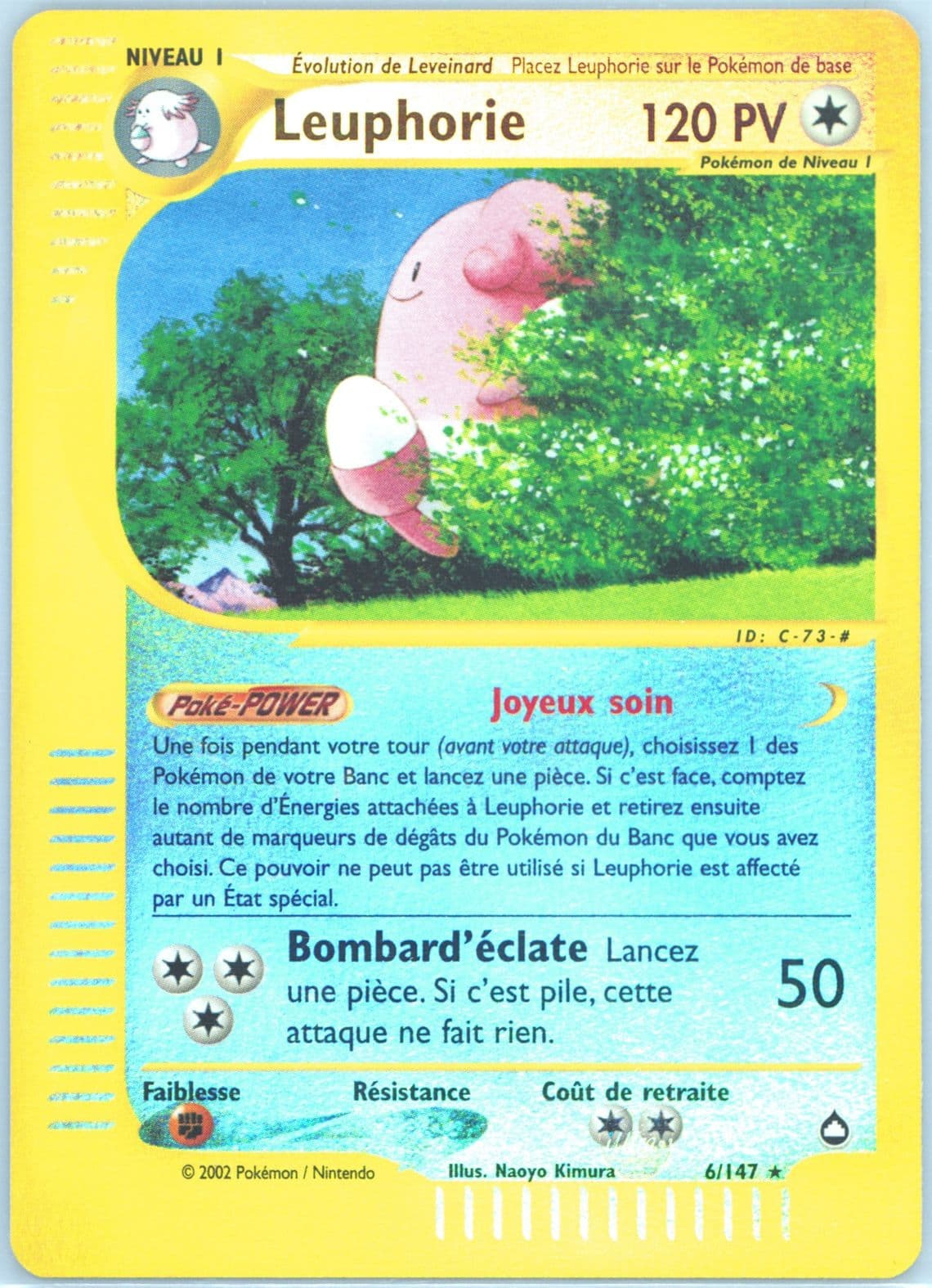 Leuphorie-Reverse Foil French (6) 2003 Pokemon Aquapolis