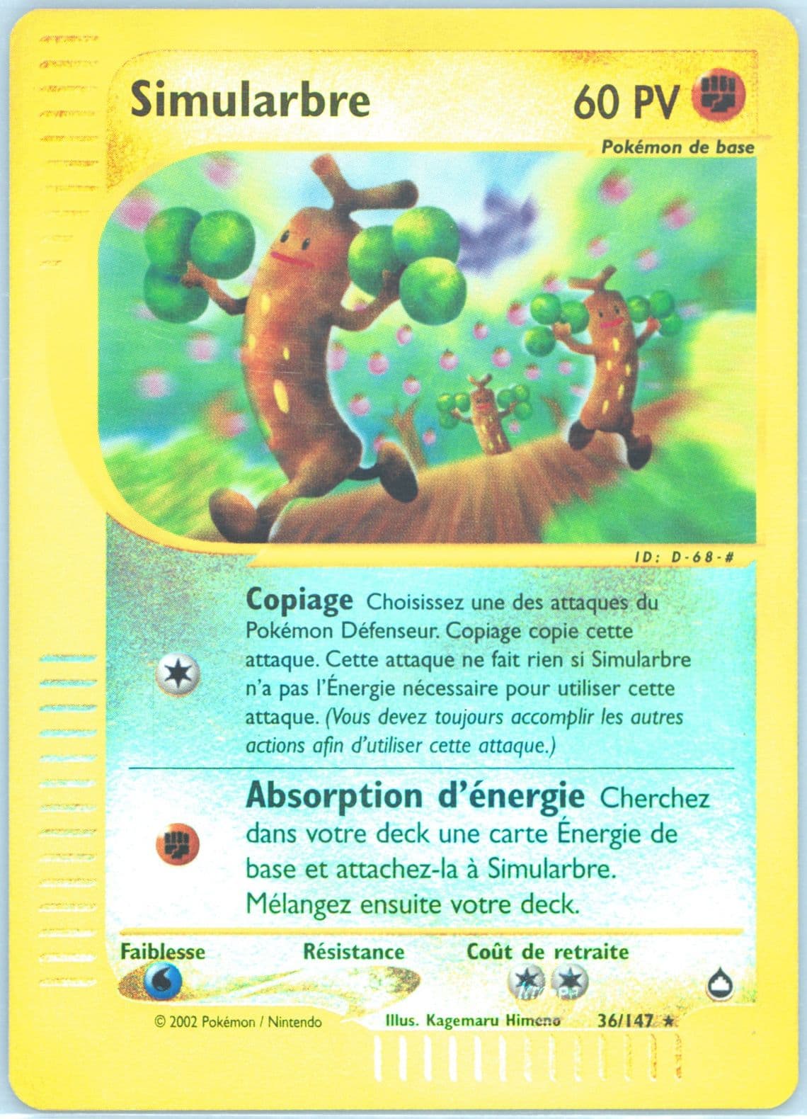Simularbre-Reverse Foil French (36) 2003 Pokemon Aquapolis