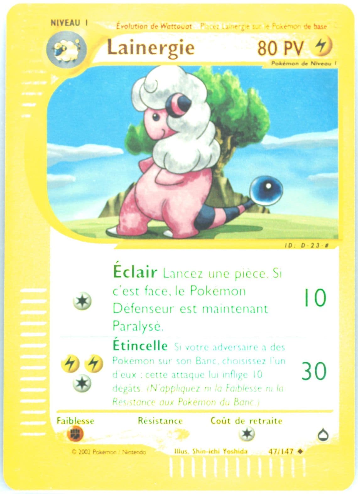 Lainergie-Reverse Foil French (47) 2003 Pokemon Aquapolis