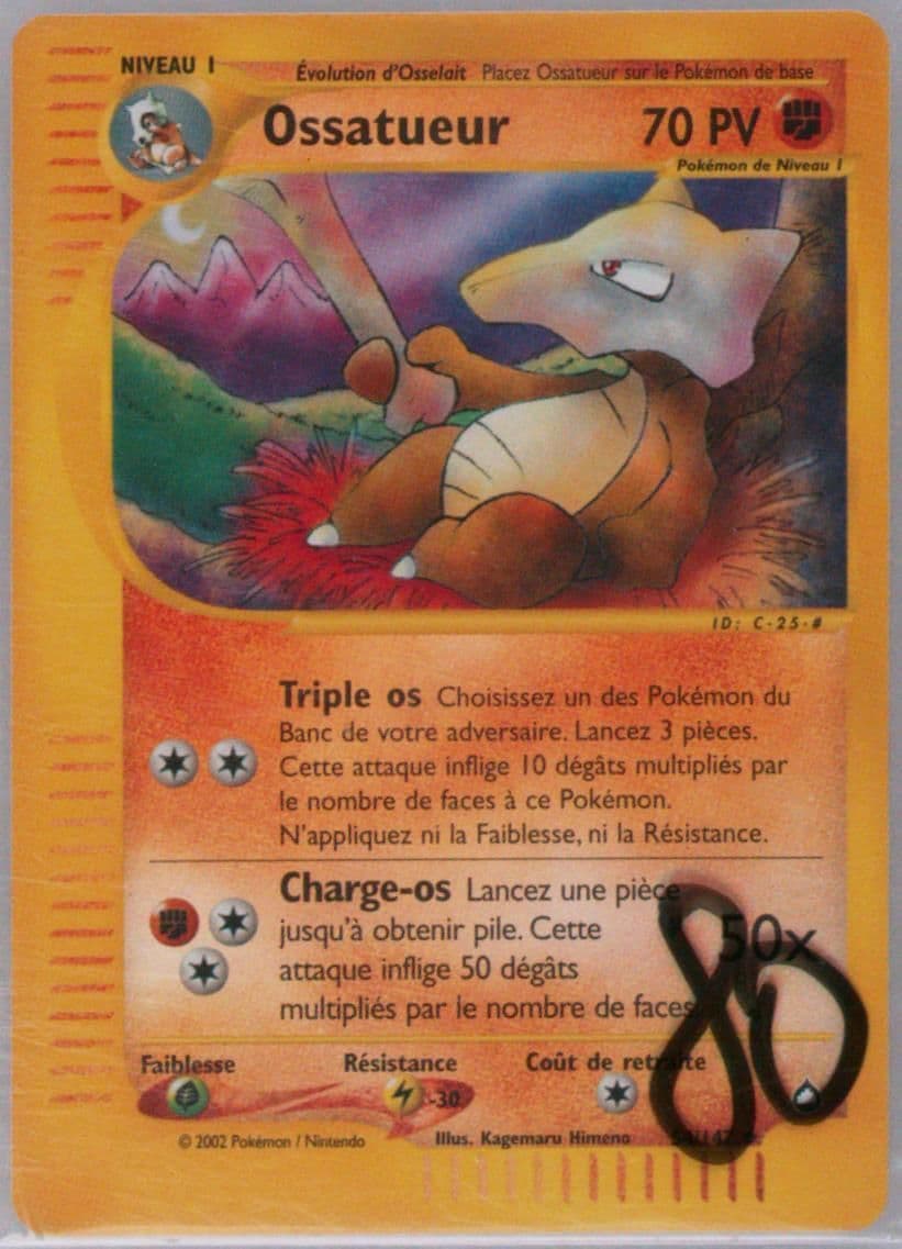 Ossatueur-Reverse Foil French (54) 2003 Pokemon Aquapolis