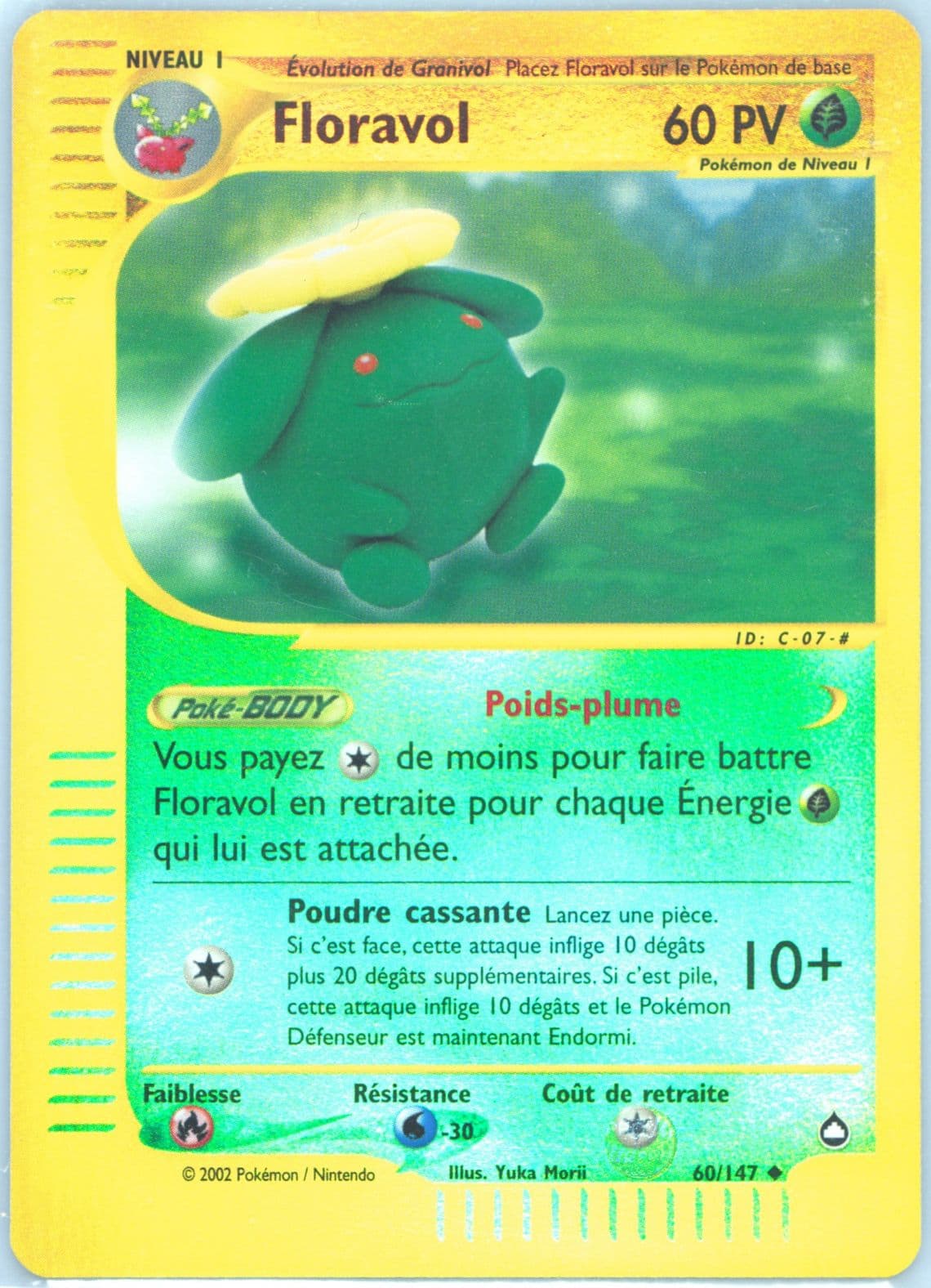Floravol-Reverse Foil French (60) 2003 Pokemon Aquapolis