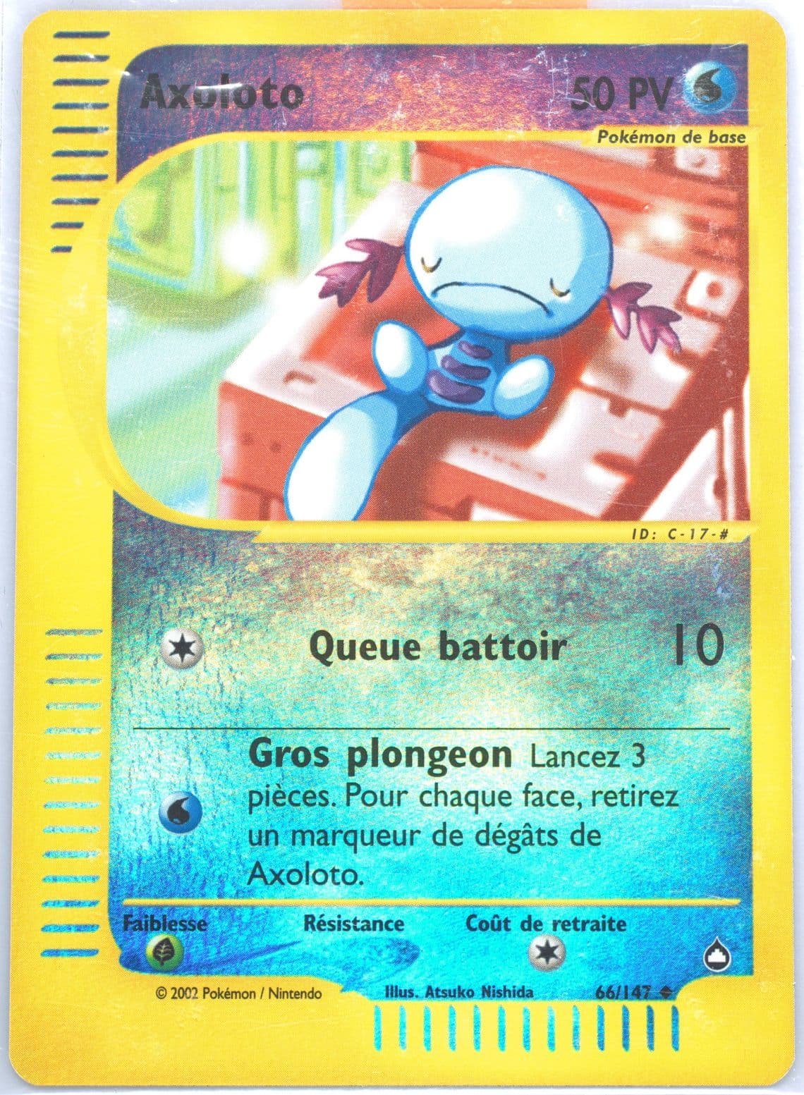 Axoloto-Reverse Foil French (66) 2003 Pokemon Aquapolis