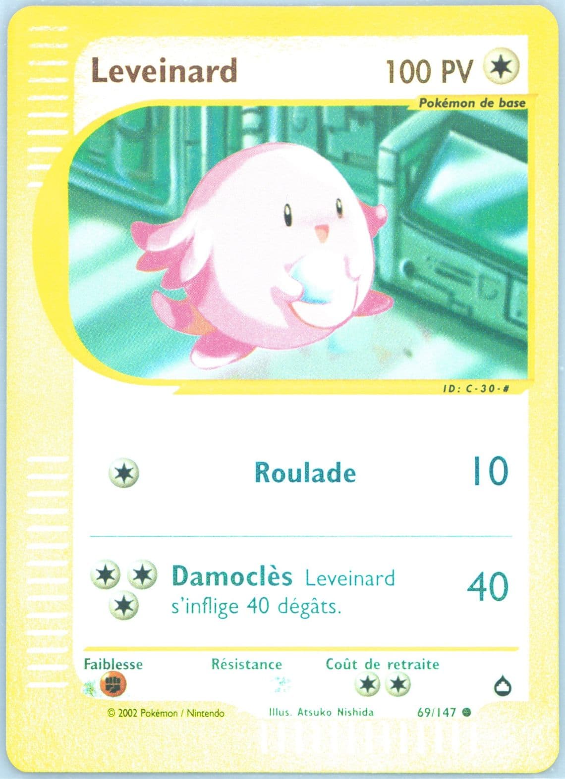 Leveinard-Reverse Foil French (69) 2003 Pokemon Aquapolis