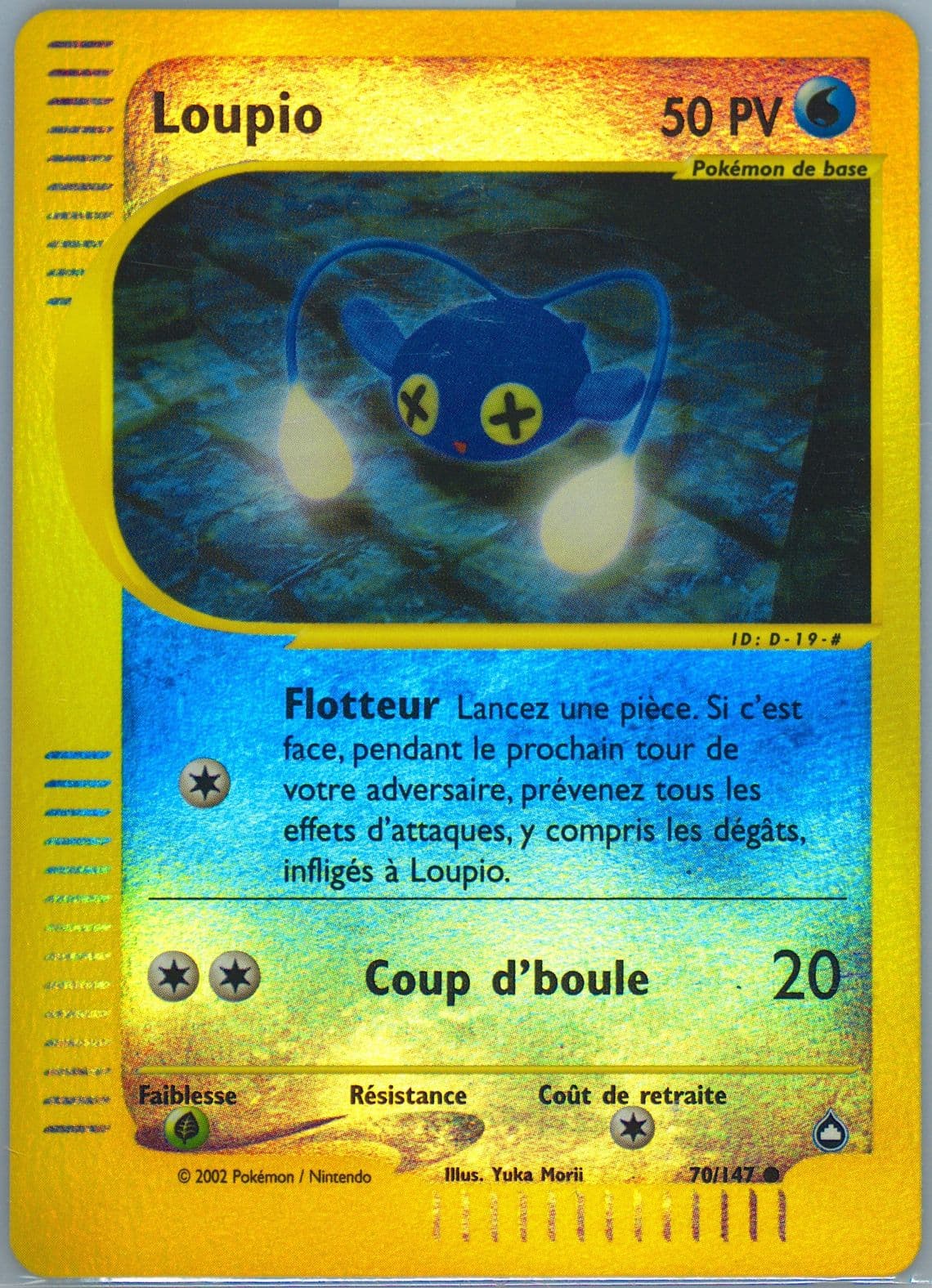 Loupio-Reverse Foil French (70) 2003 Pokemon Aquapolis
