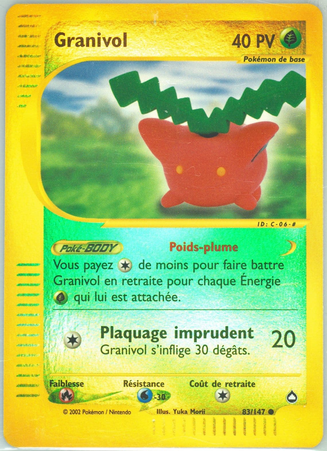 Granivol-Reverse Foil French (83) 2003 Pokemon Aquapolis