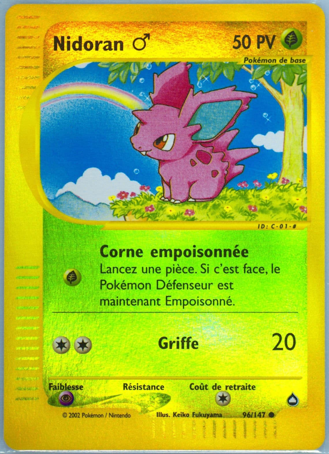 Nidoran-Reverse Foil French (96) 2003 Pokemon Aquapolis