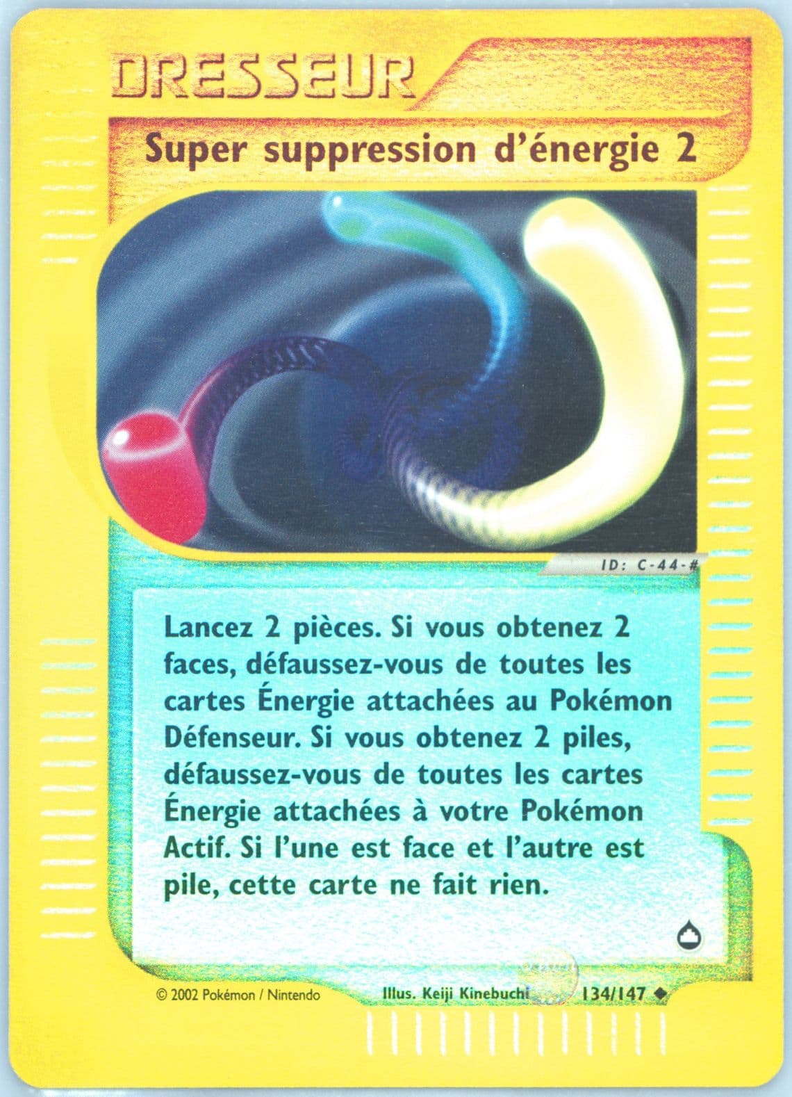 Super Suppression D'Energie 2-Reverse Foil French (134) 2003 Pokemon Aquapolis
