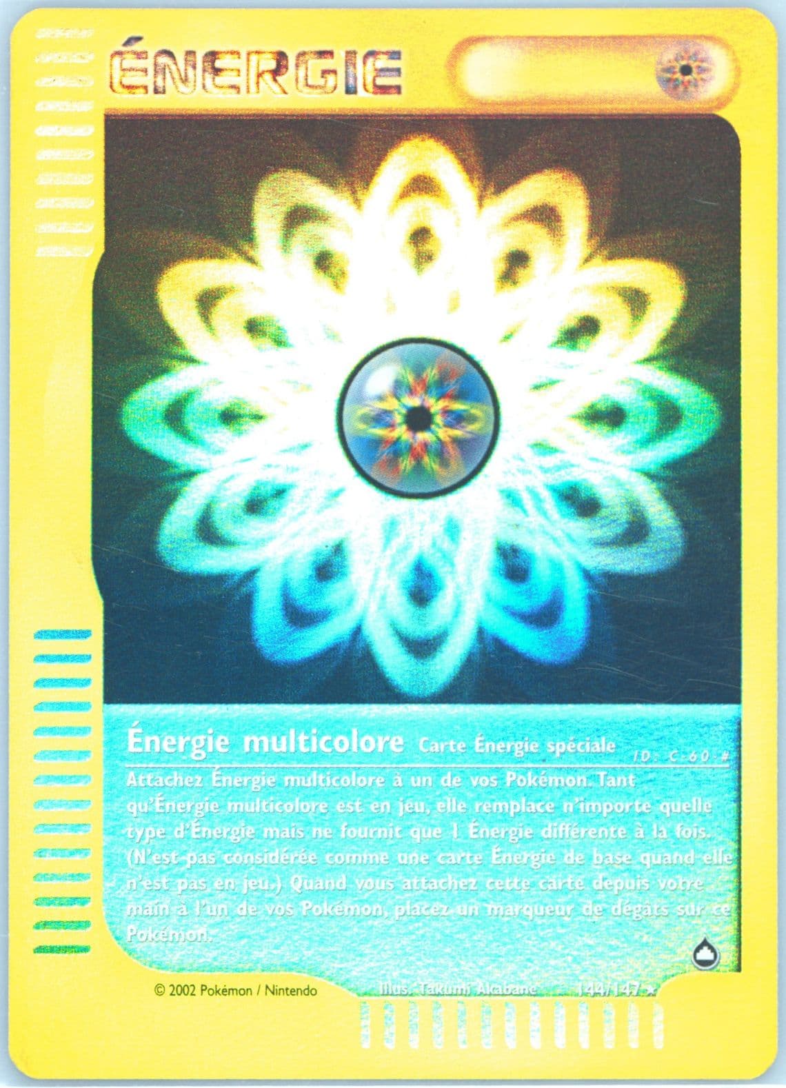 Energie Multicolore-Reverse Foil French (144) 2003 Pokemon Aquapolis