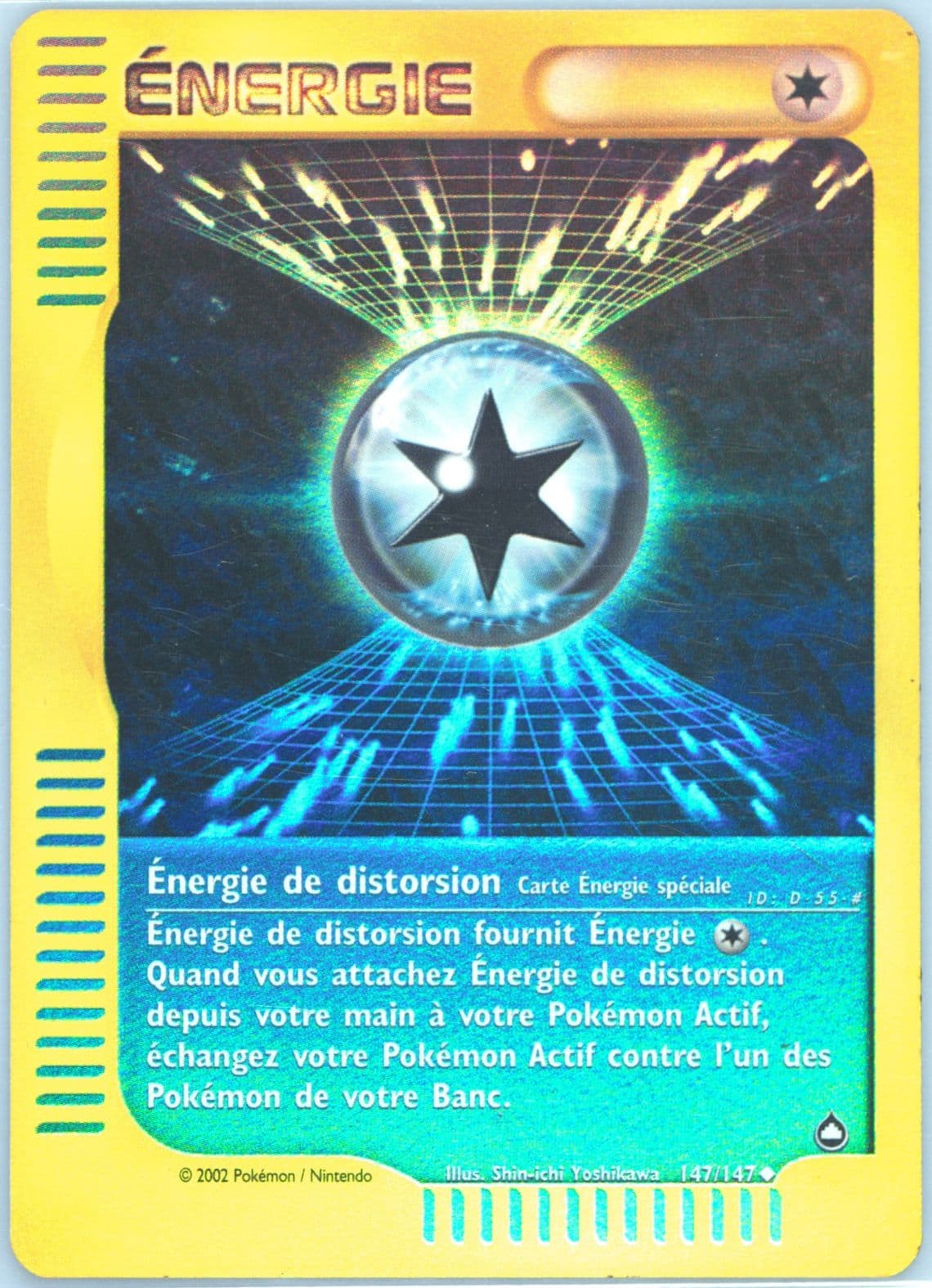 Energie de Distorsion-Reverse Foil French (147) 2003 Pokemon Aquapolis