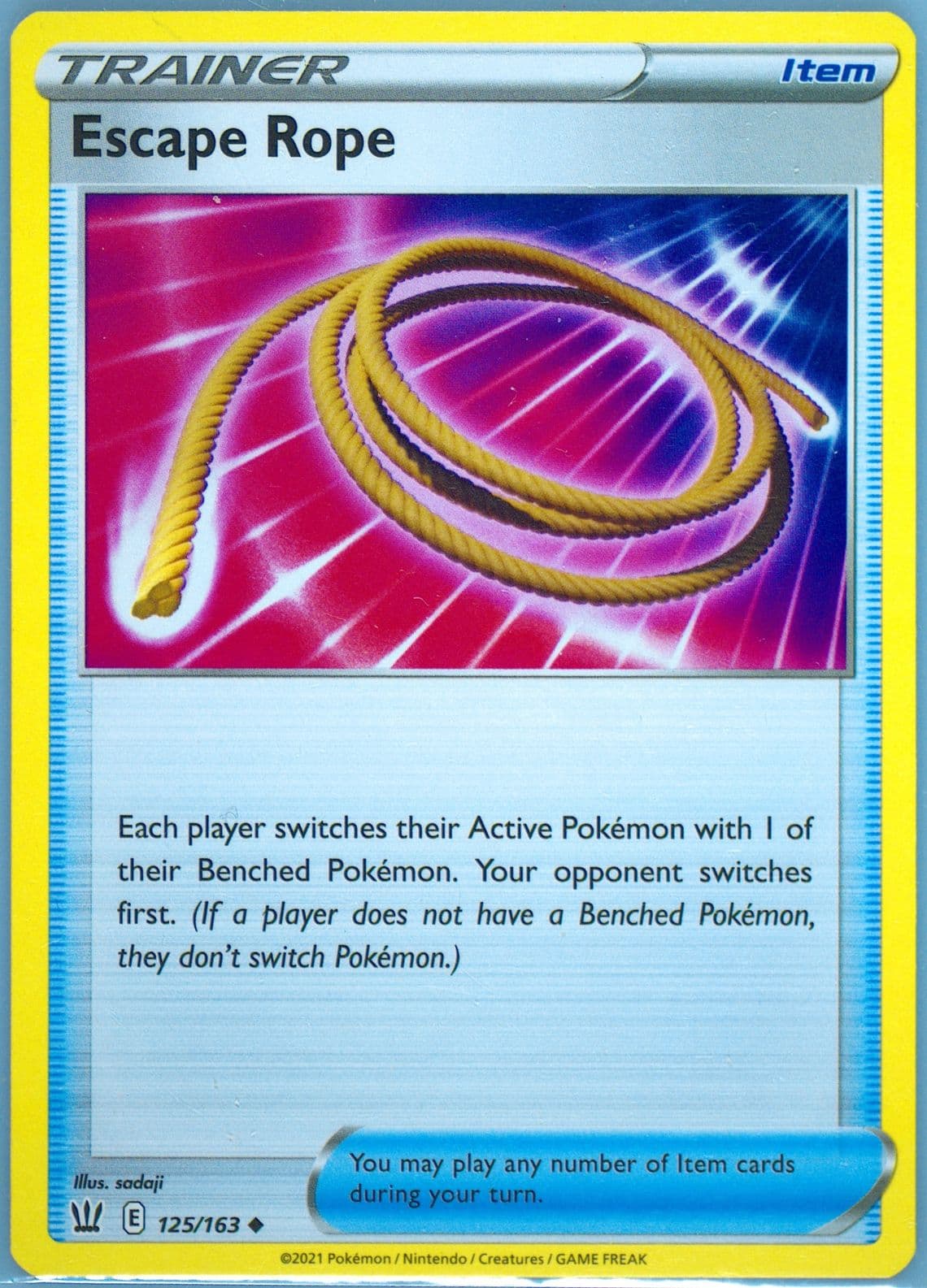 Escape Rope (125) 2021 Pokemon Sword & Shield Battle Styles