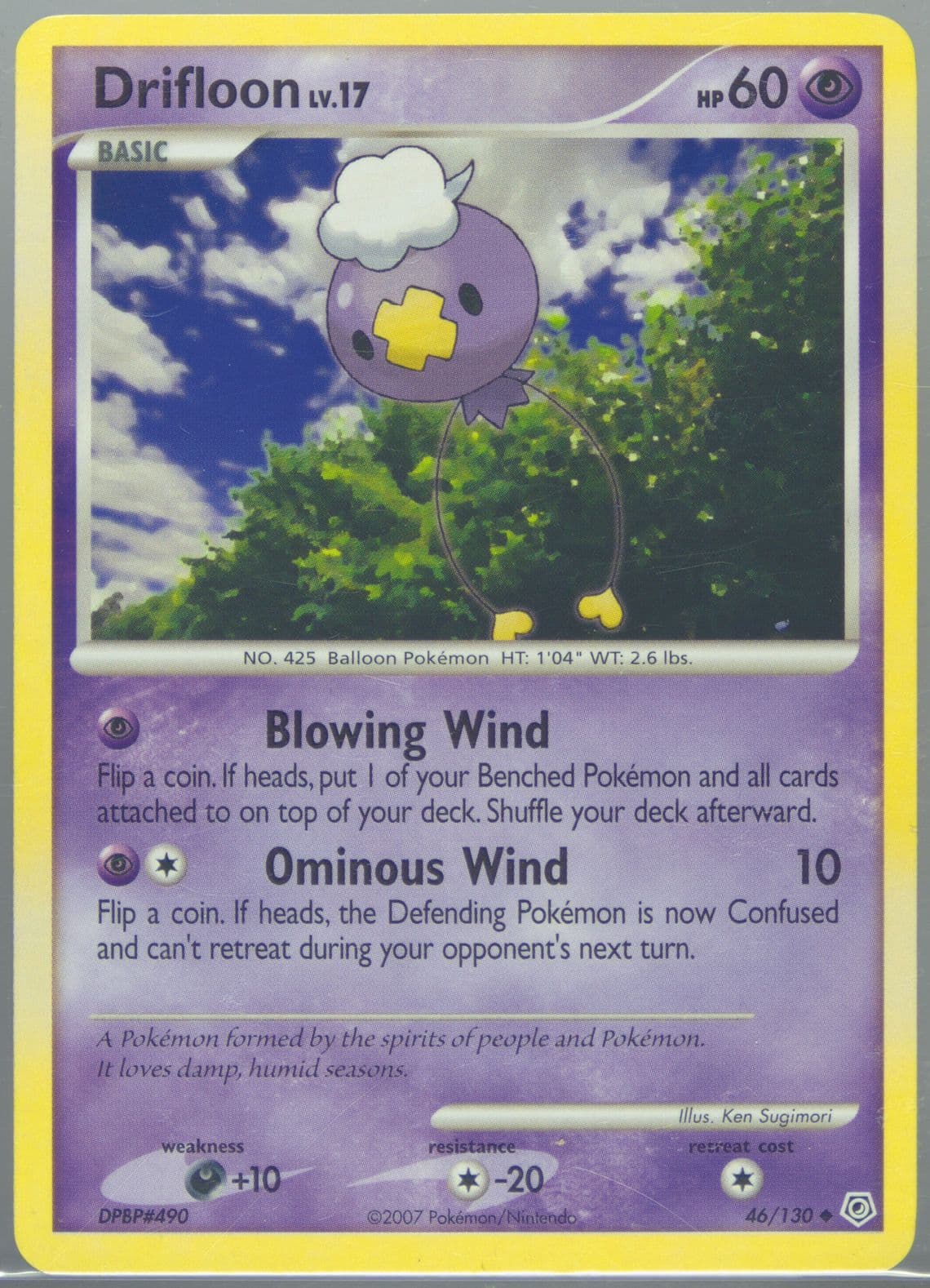 Drifloon (46) 2007 Pokemon Diamond & Pearl