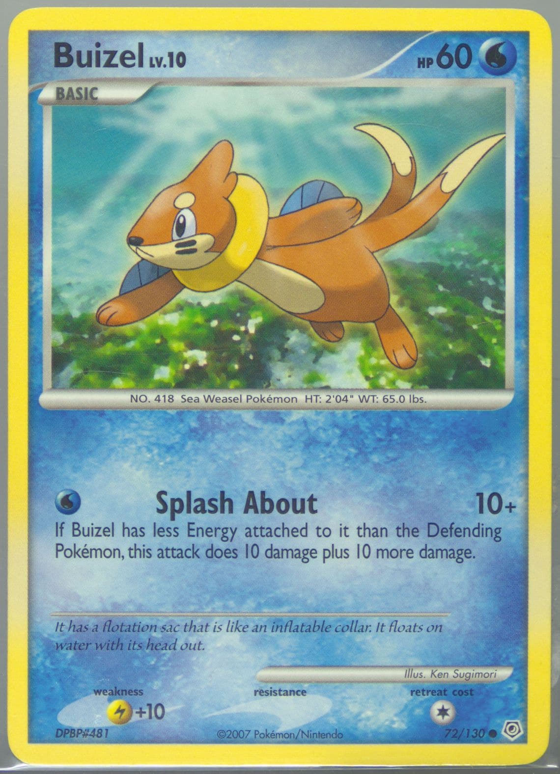 Buizel (72) 2007 Pokemon Diamond & Pearl