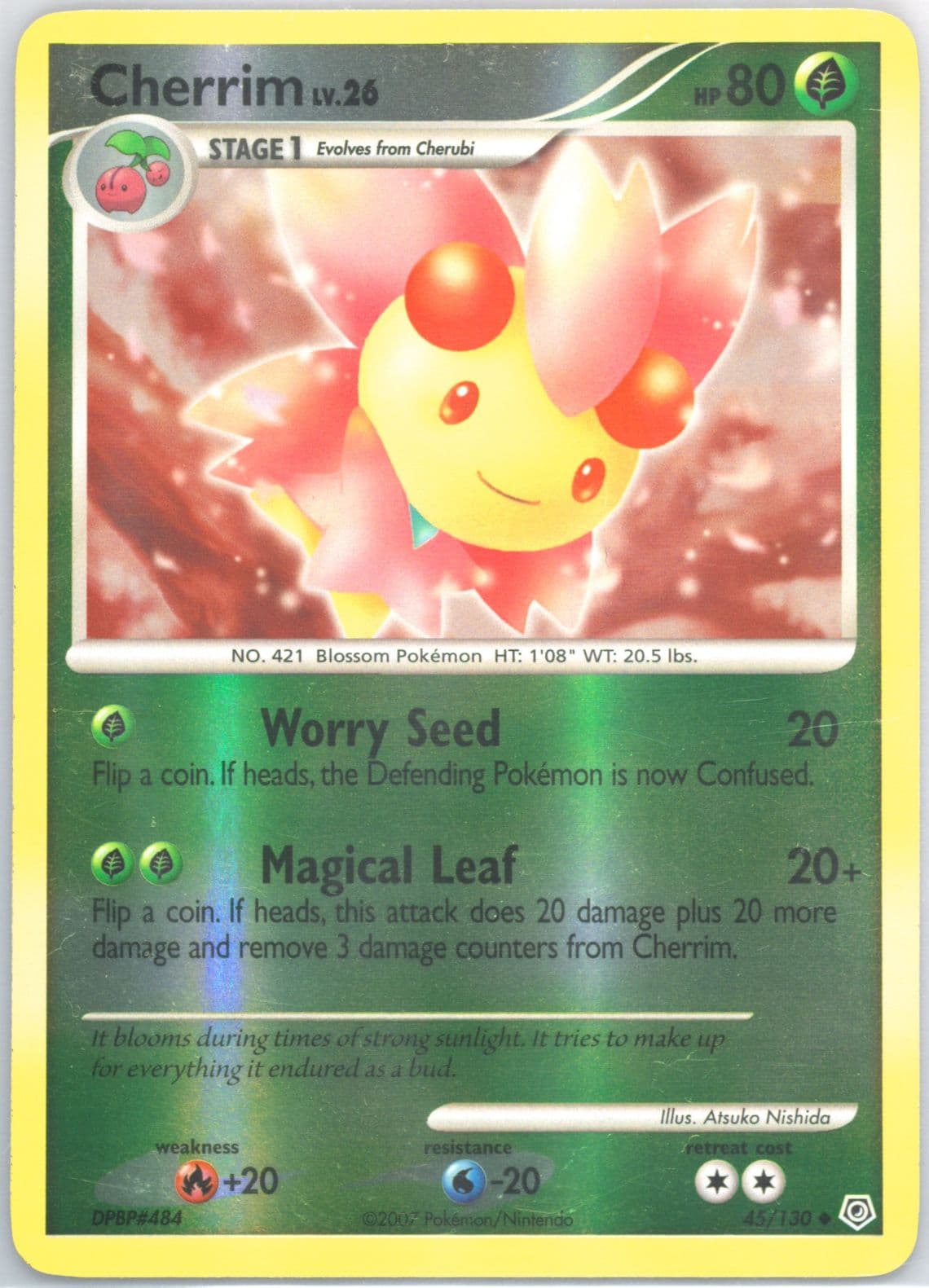 Cherrim-Reverse Foil (45) 2007 Pokemon Diamond & Pearl