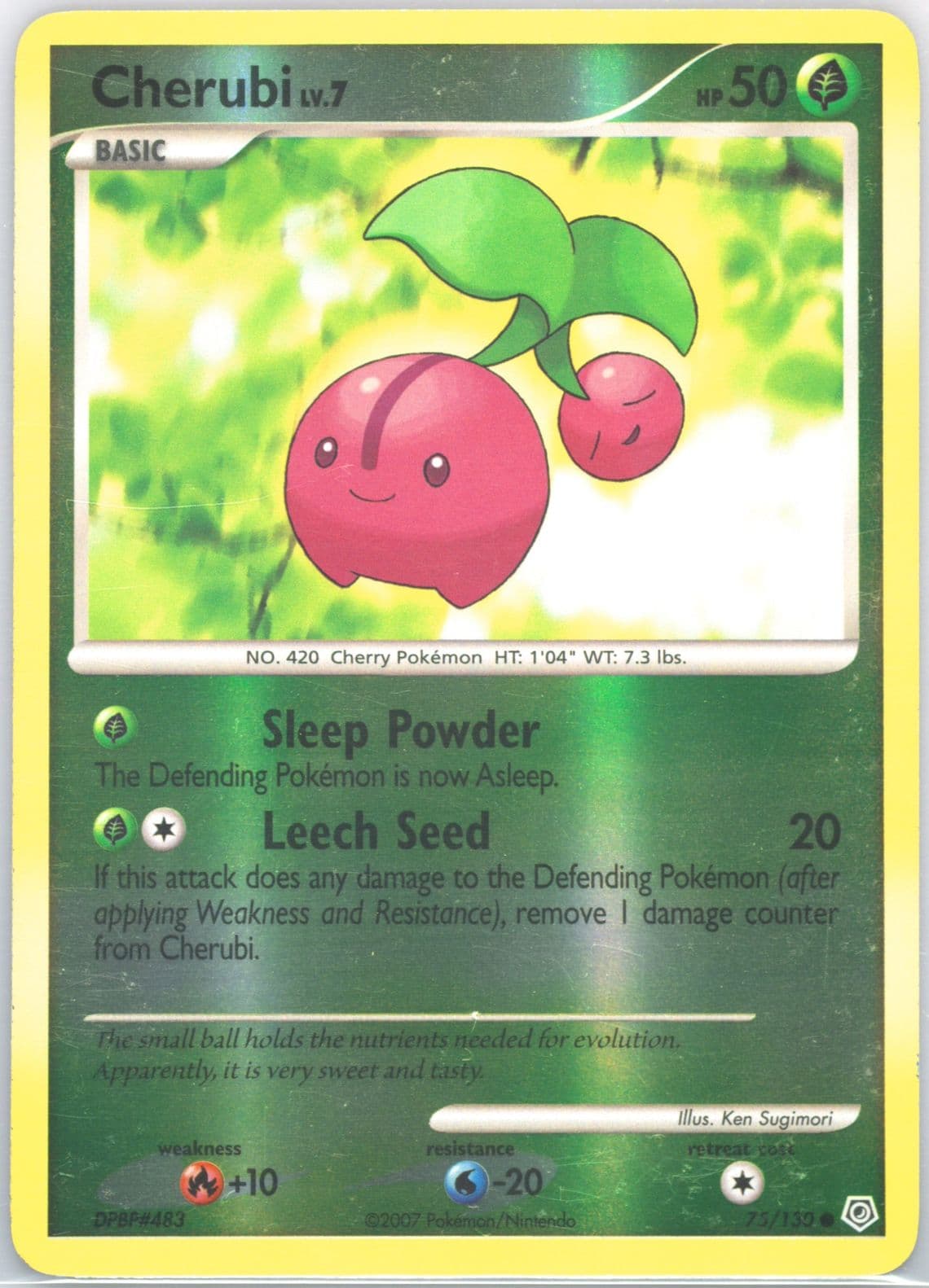 Cherubi-Reverse Foil (75) 2007 Pokemon Diamond & Pearl