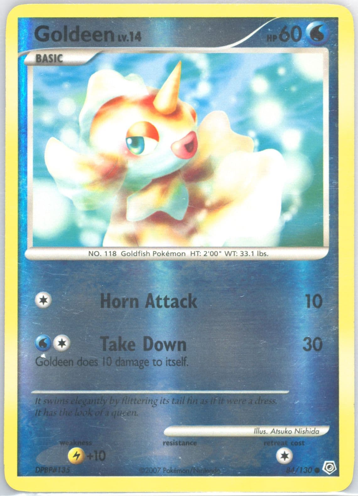 Goldeen-Reverse Foil (84) 2007 Pokemon Diamond & Pearl