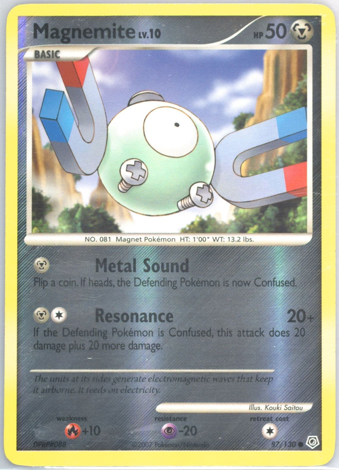 Magnemite-Reverse Foil (87) 2007 Pokemon Diamond & Pearl