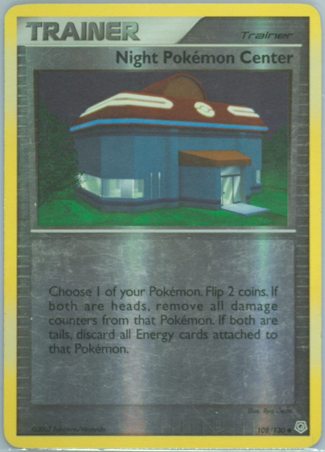 Night Pokemon Center-Reverse Foil (108) 2007 Pokemon Diamond & Pearl